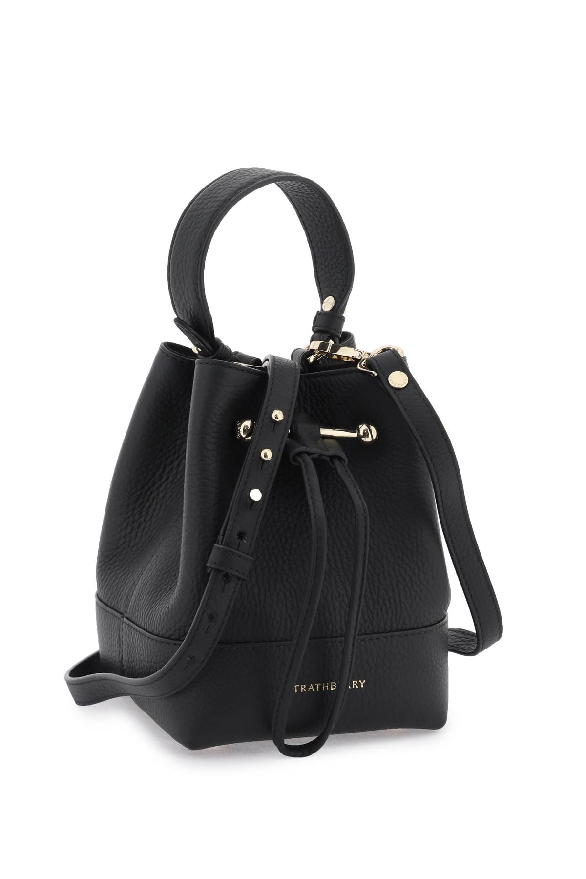 Shop Strathberry Lana Osette Bucket Bag In Black (black)
