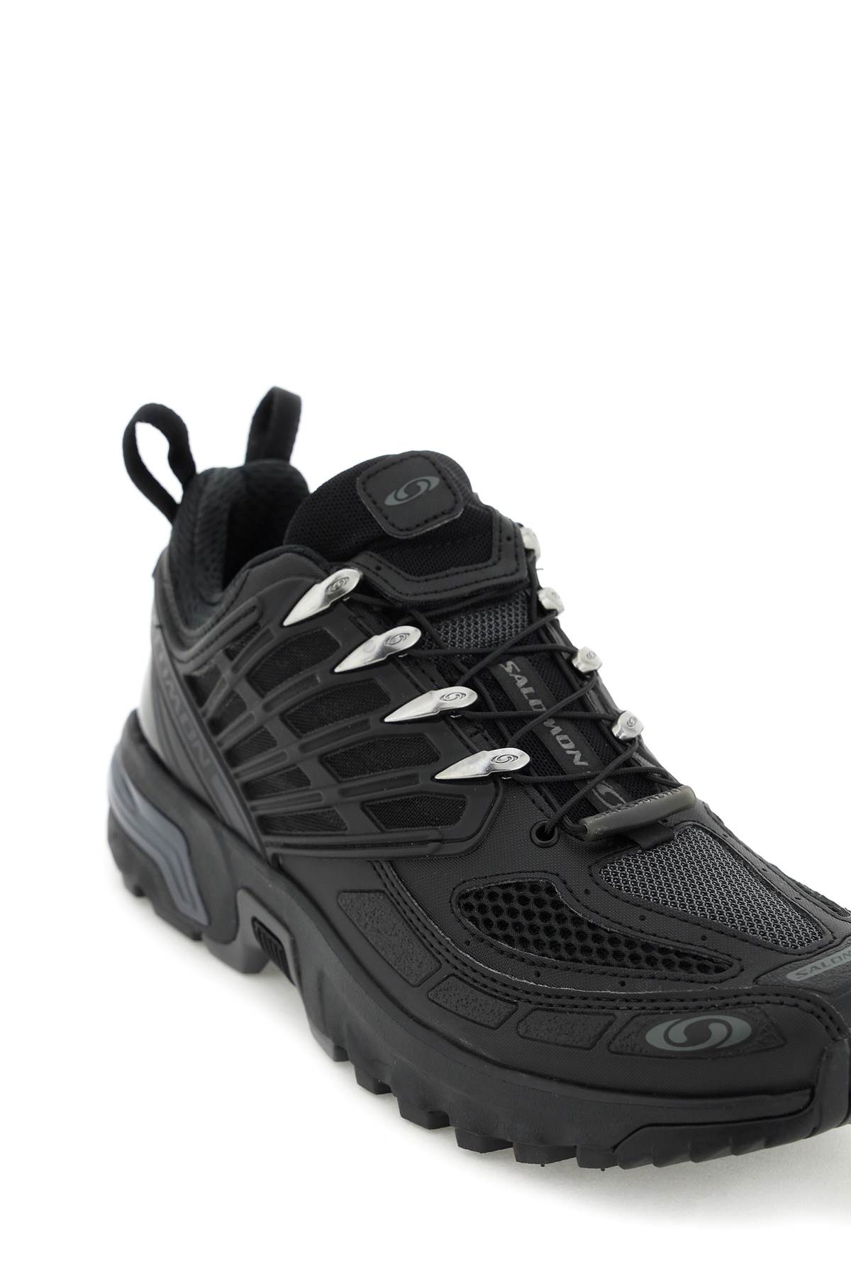 Shop Salomon Acs Pro Sneakers In Black Black Black (black)