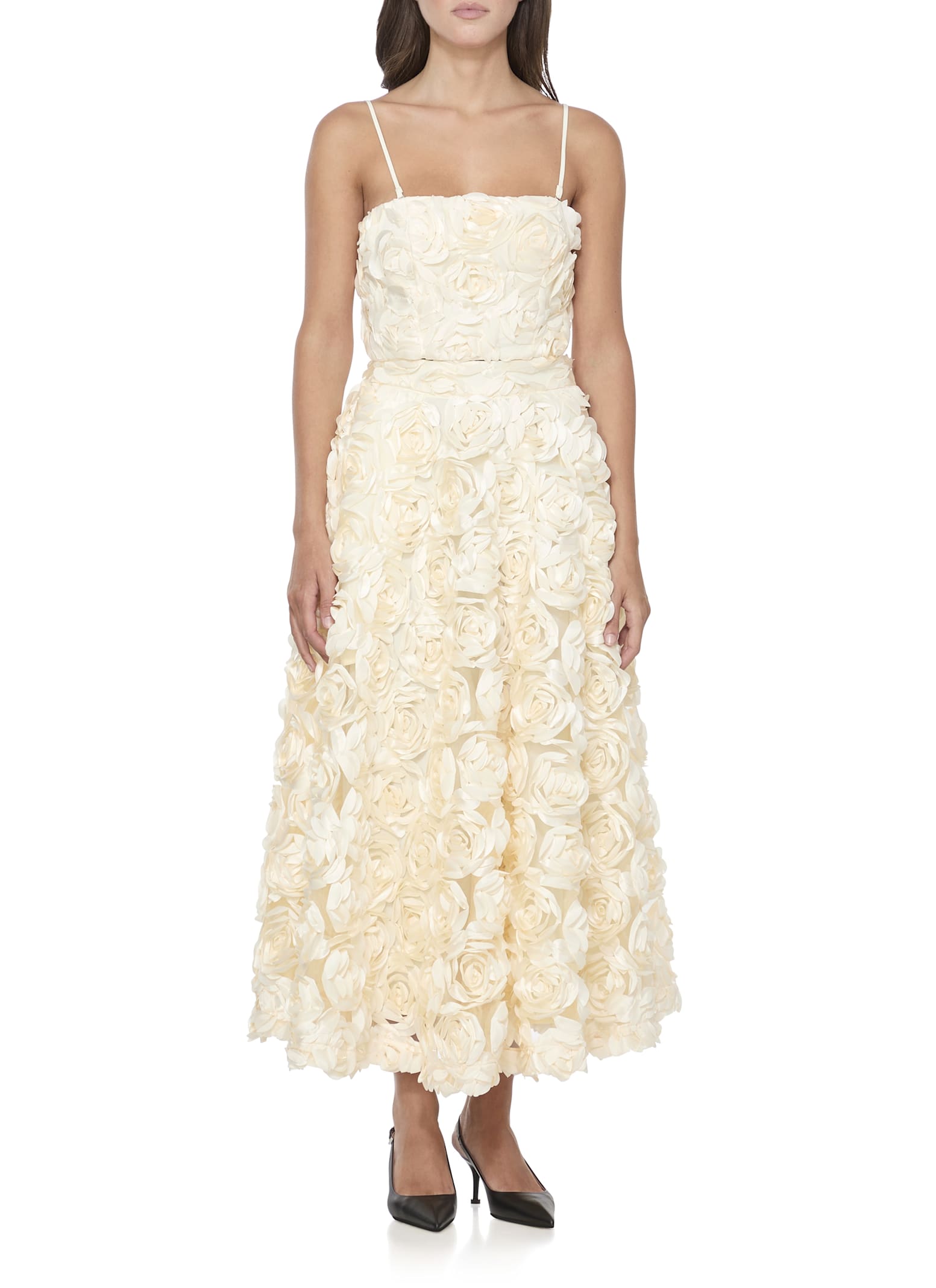 Rotate Birger Christensen Rotate Top With Roses In White