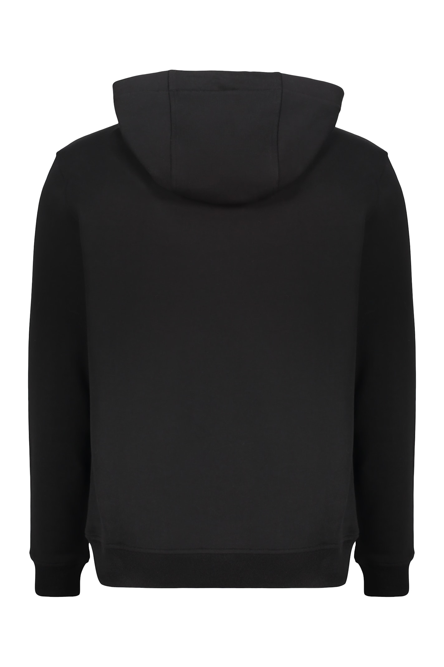 Versace Cotton Hoodie In Black