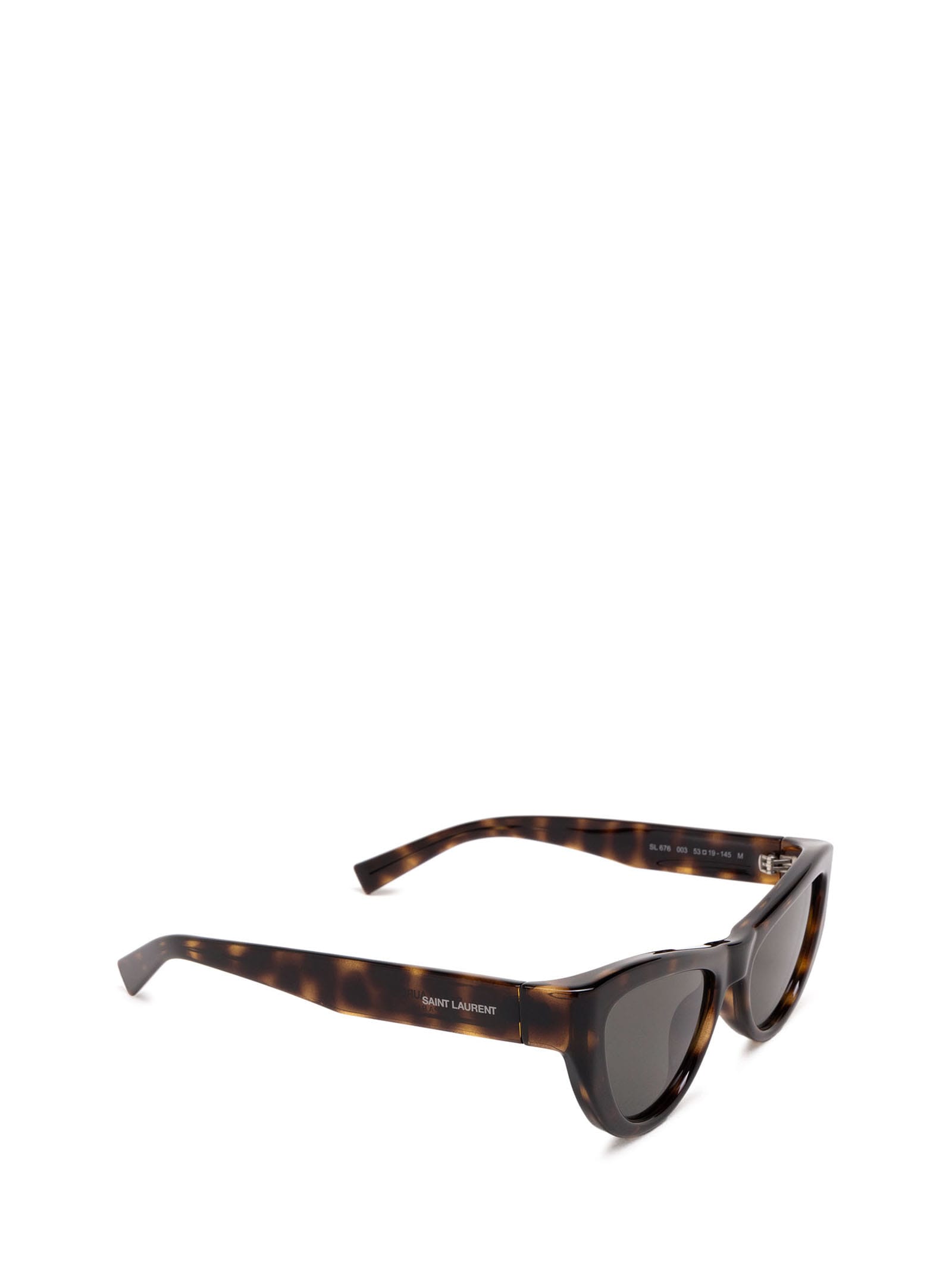 Shop Saint Laurent Sl 676 Havana Sunglasses