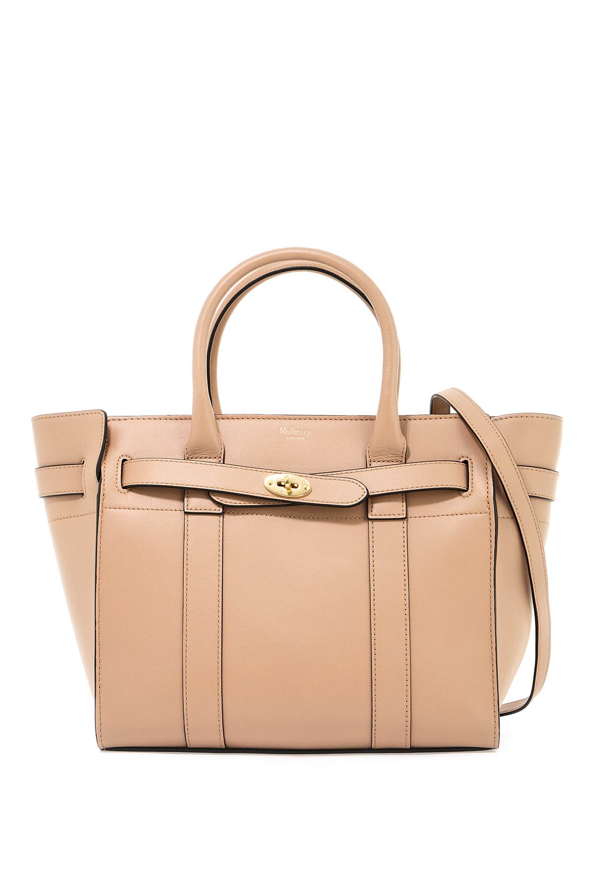 Shop Mulberry Zipped Bayswater Handbag In Maple (beige)