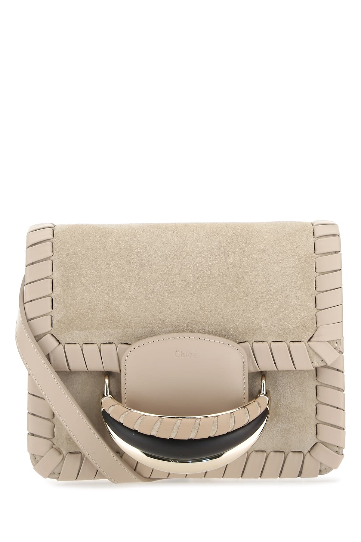 Chloé Chloe Sand Suede Kattie Clutch In 278