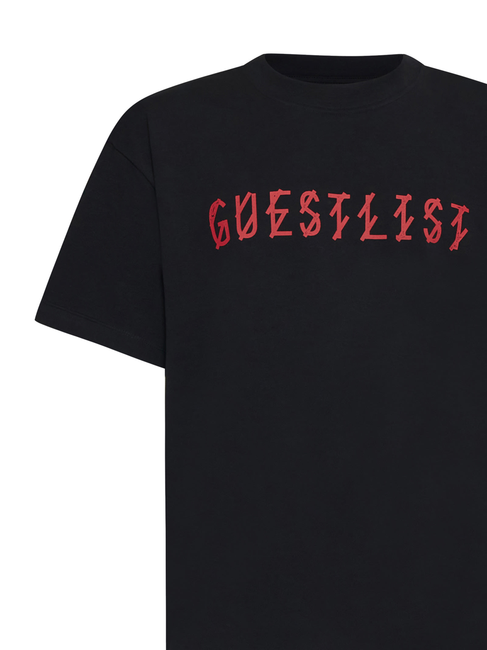 Shop 44 Label Group T-shirt In Black+guestlist Red