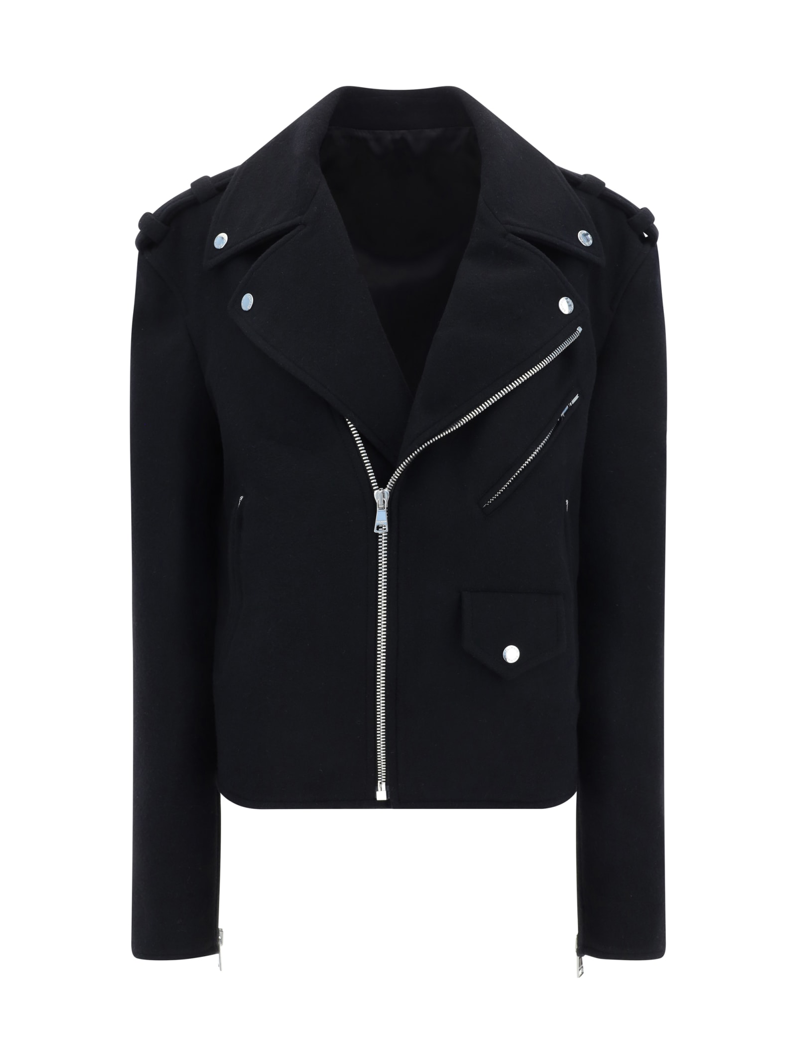 Shop Balmain Jacket In 0pa Noir