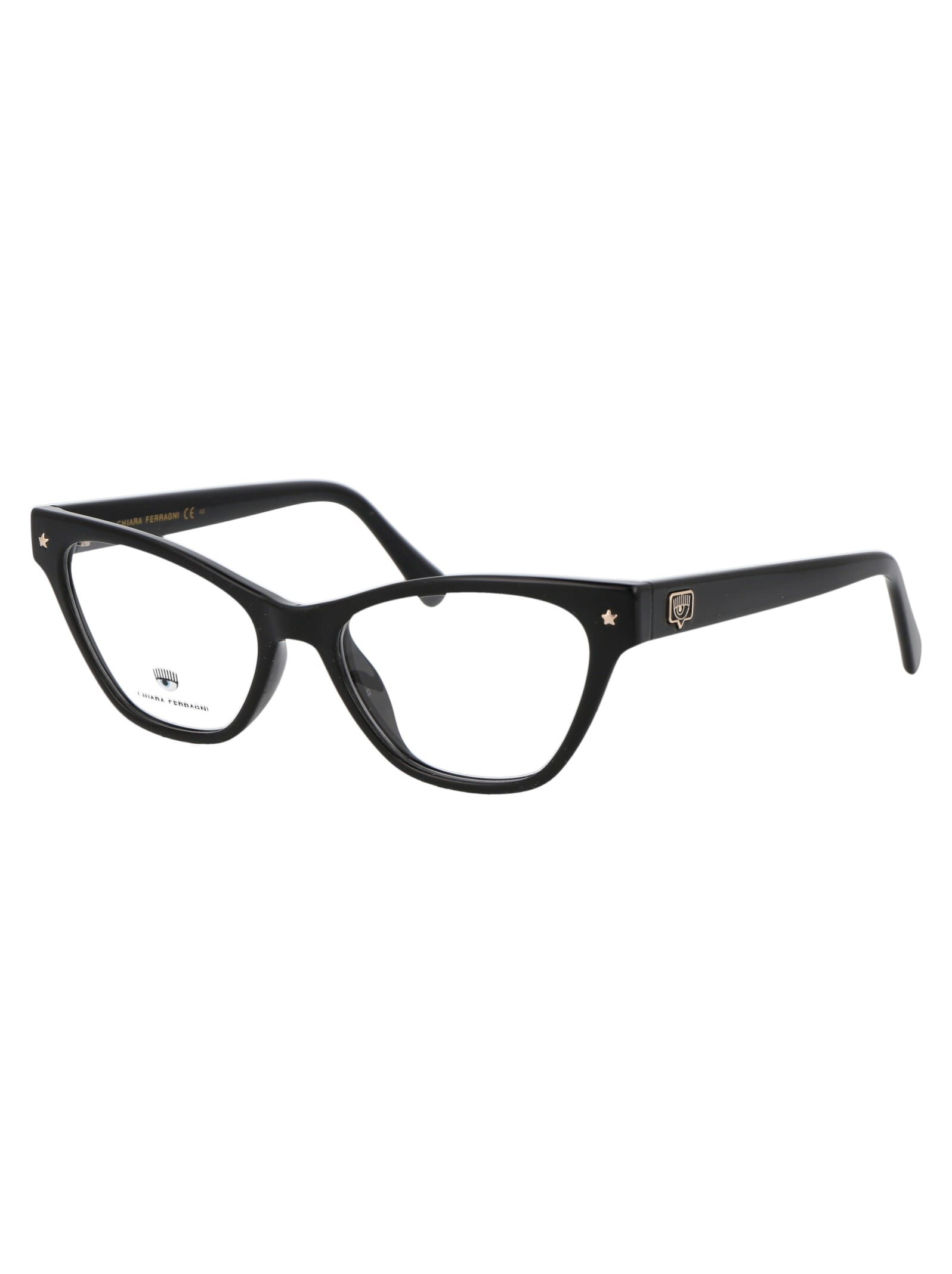 Shop Chiara Ferragni Cf 7019 Glasses In 808 Black