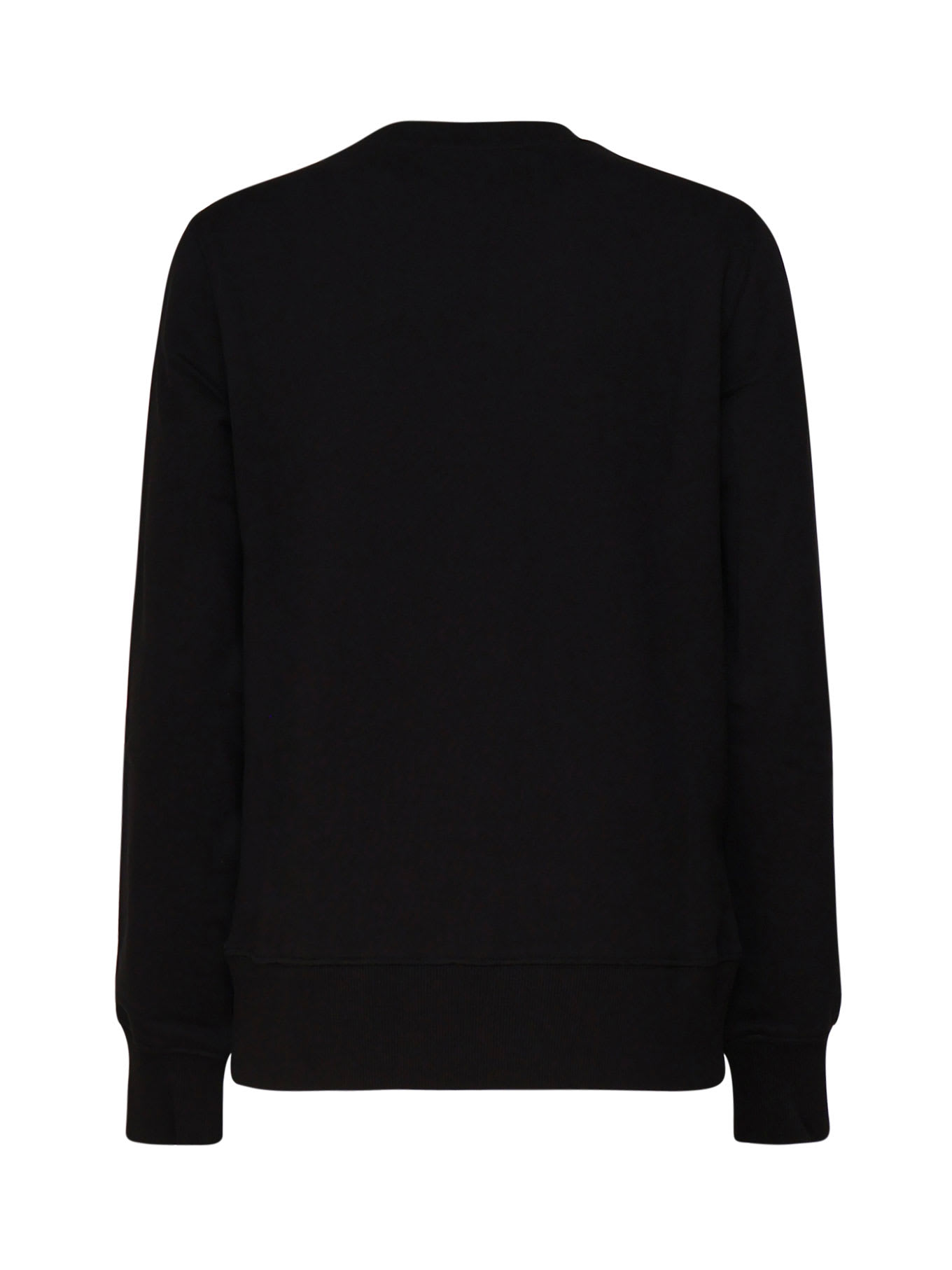 Versace Jeans Couture Logo-print Cotton Sweatshirt In Black