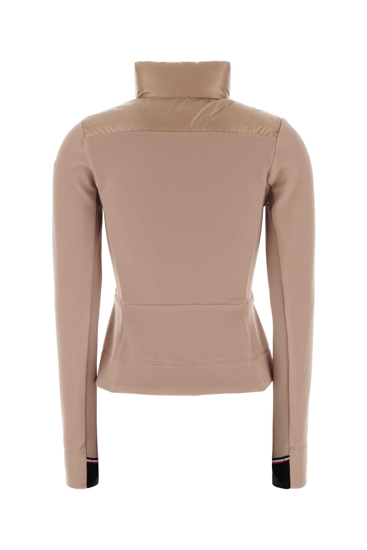 Moncler Grenoble Antiqued Stretch Polyester Jacket In Brown