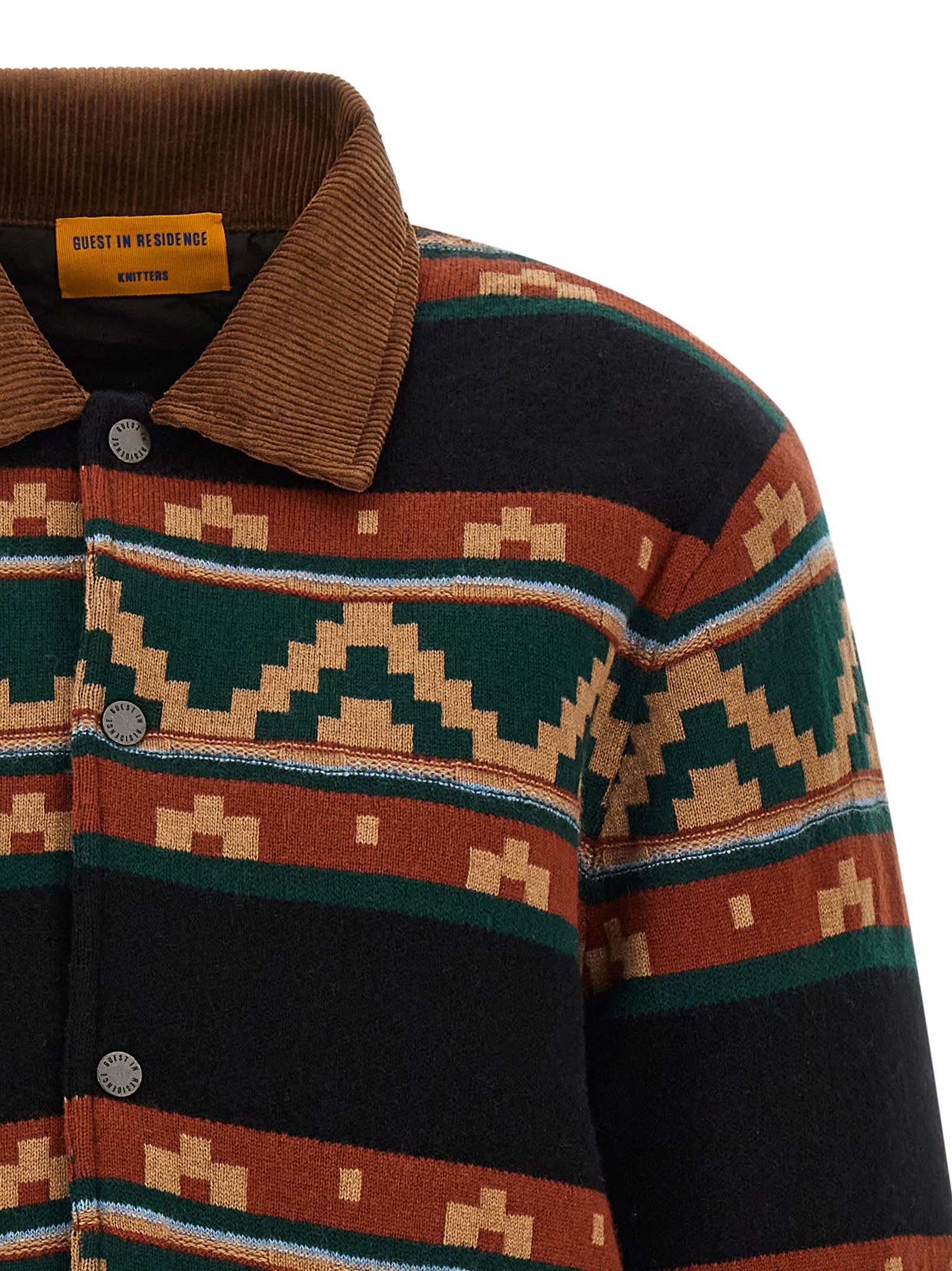 Guest In Residence Western Industry Quilted Wool And Cashmere-blend Jacket In Multi