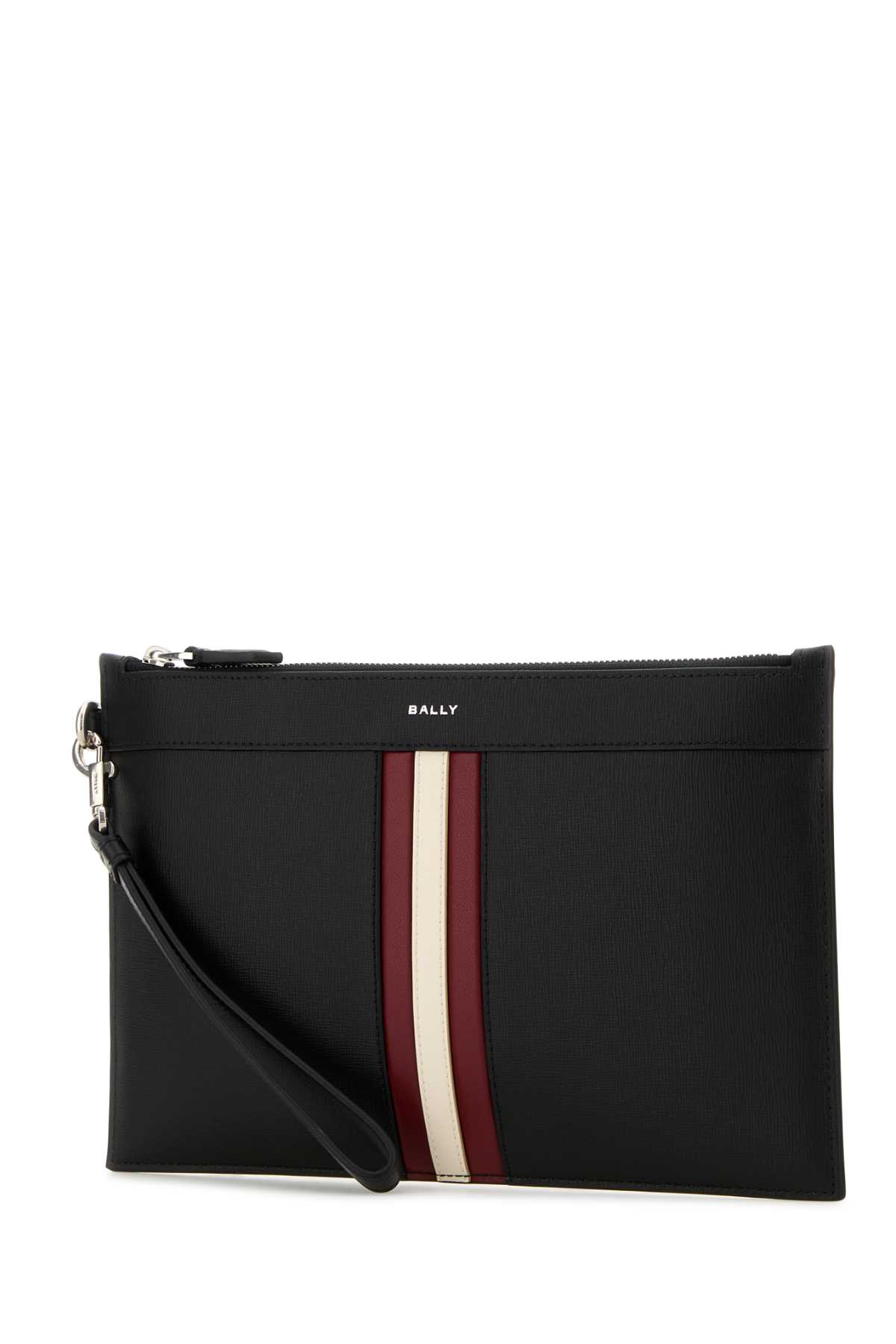 BALLY BLACK LEATHER CLUTCH 