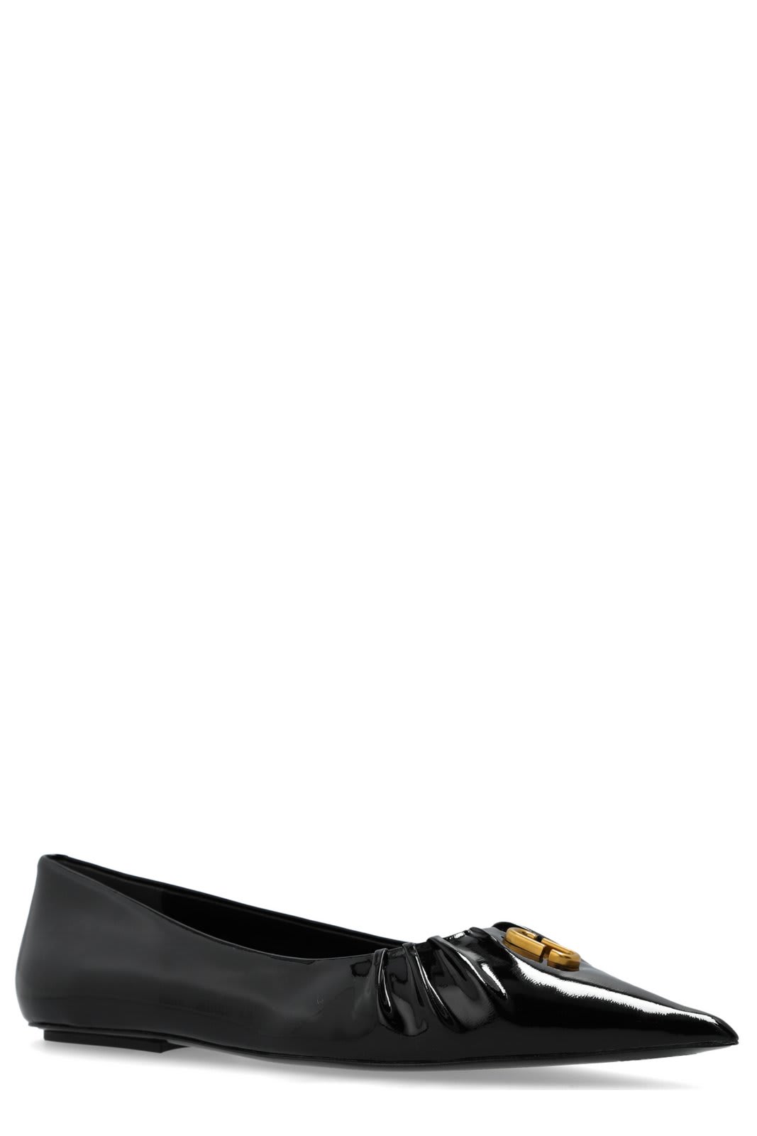 Marc Jacobs The Pointy Toe Ballerinas In Black