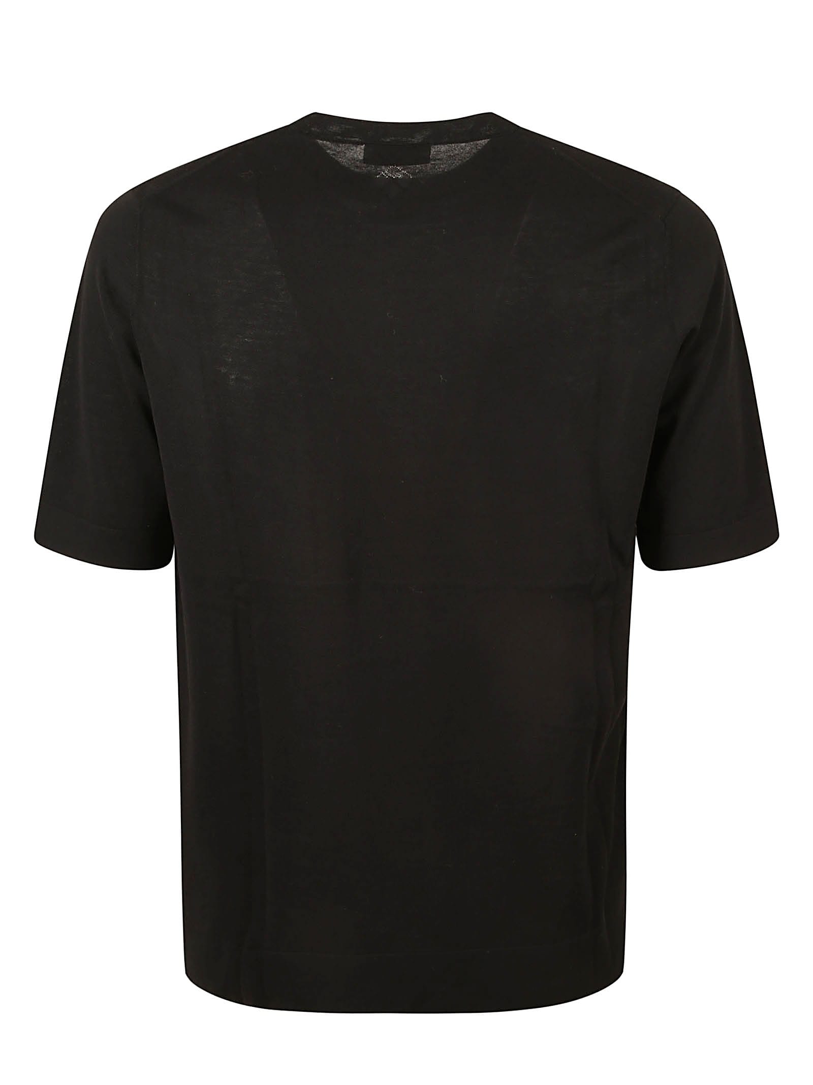 Shop Ballantyne Round Neck T-shirt In Black