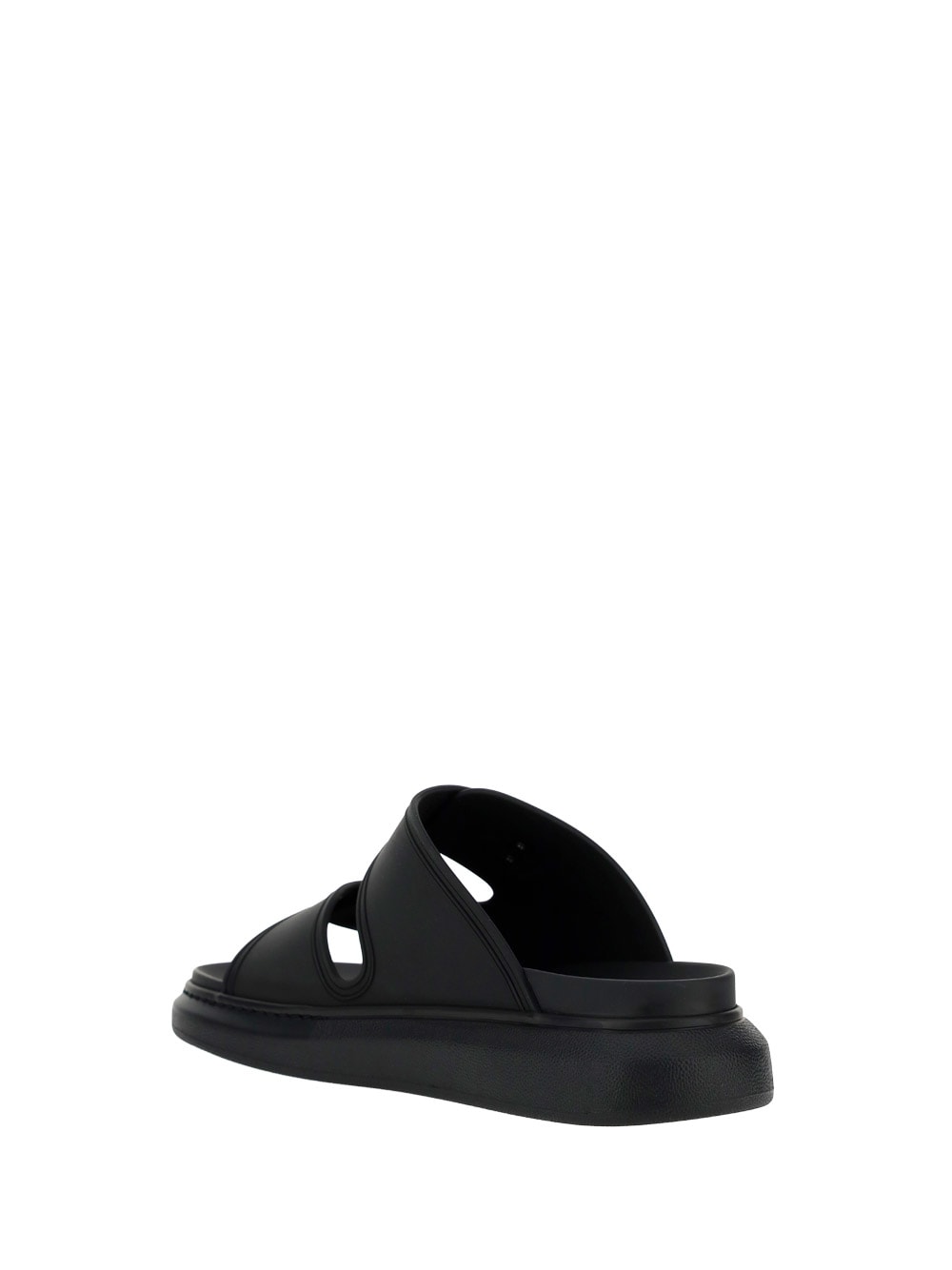 Shop Alexander Mcqueen Hybrid Sandals In Black