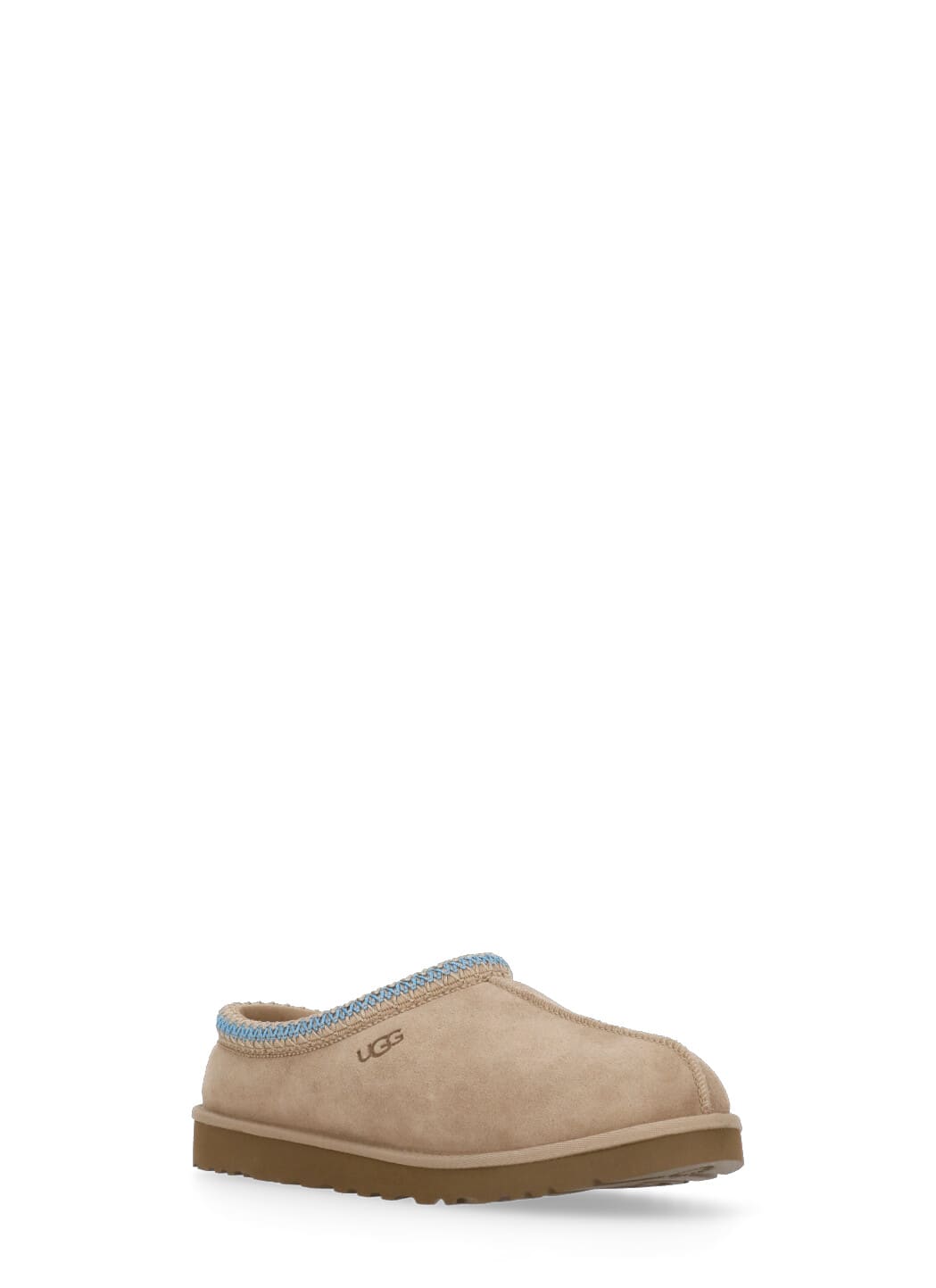 Ugg Tasman Suede Flat Mules In Neutral