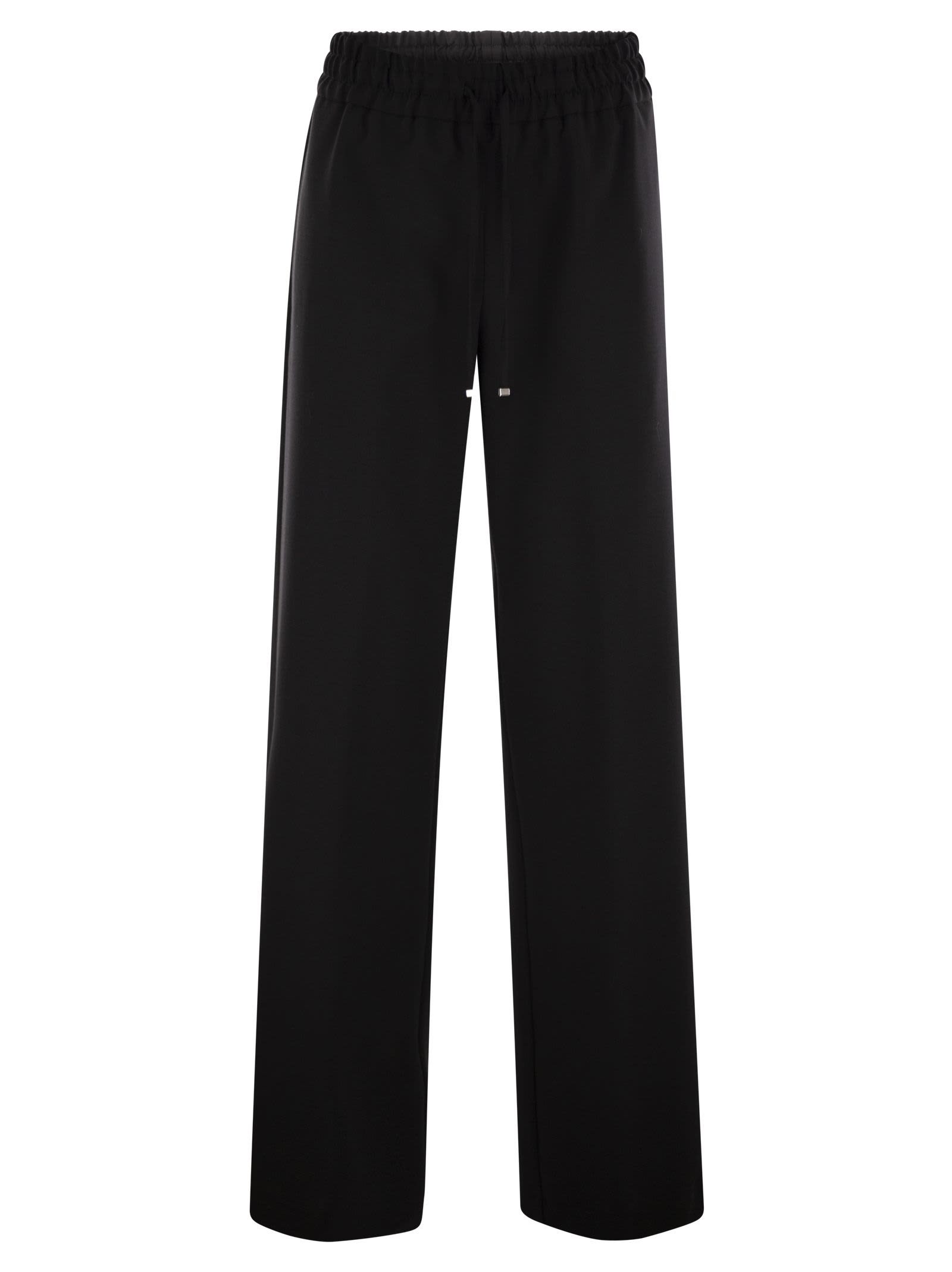 Shop Dondup Marisol - Gabardine Jogger Trousers In Black