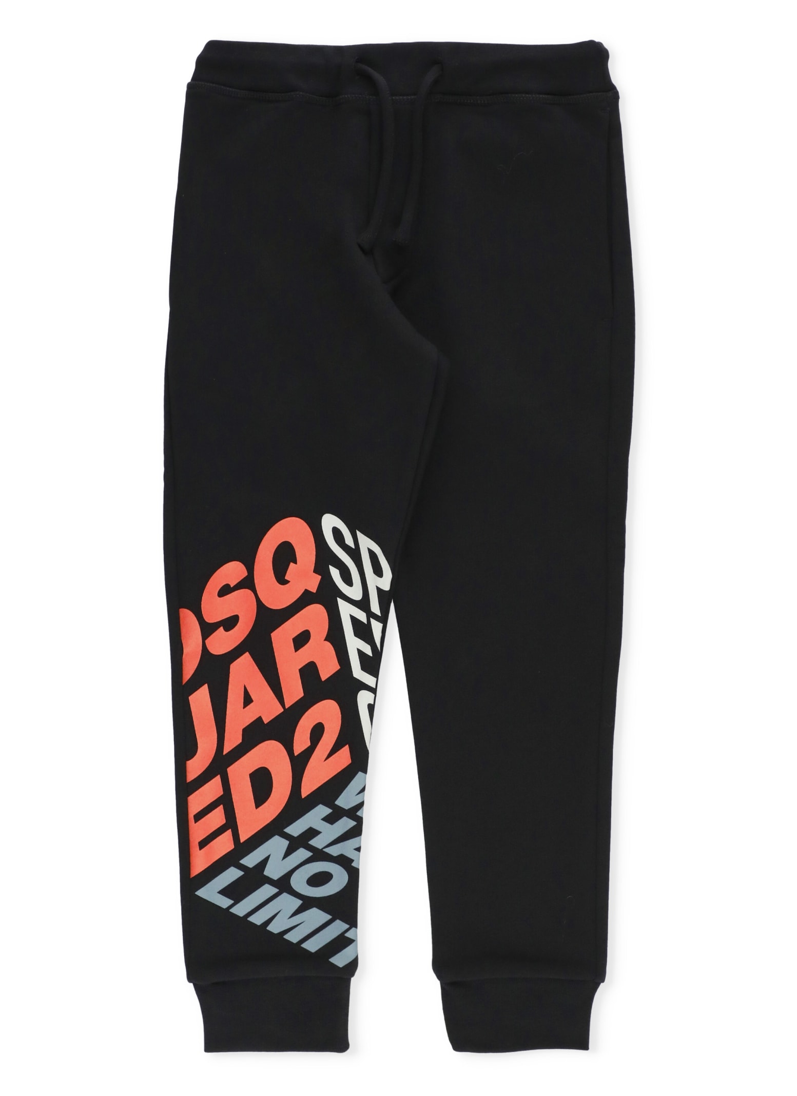 Dsquared2 Kids' Cottone Trousers In Black
