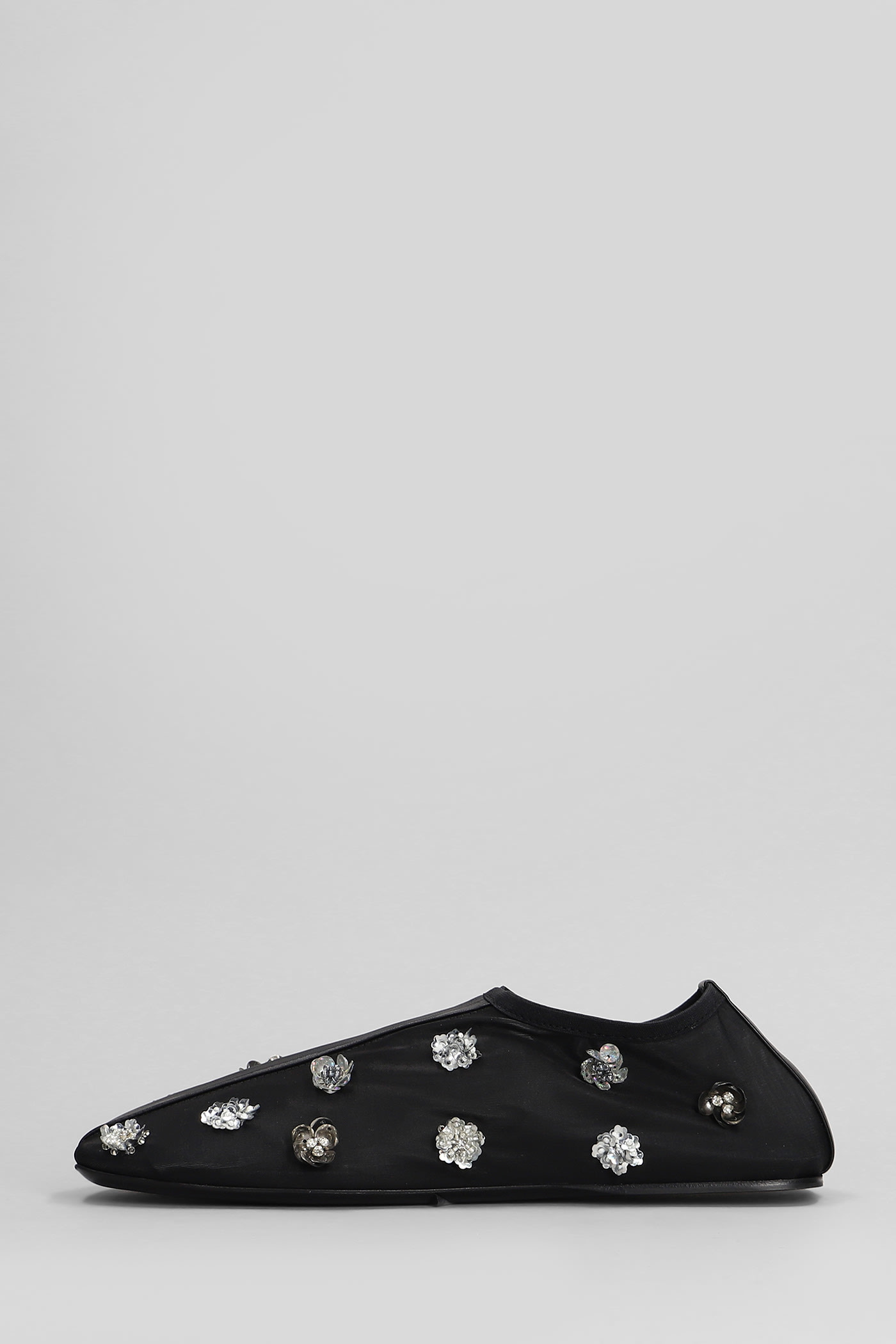 Shop Christopher Esber Embla Ballet Flats In Black Nylon
