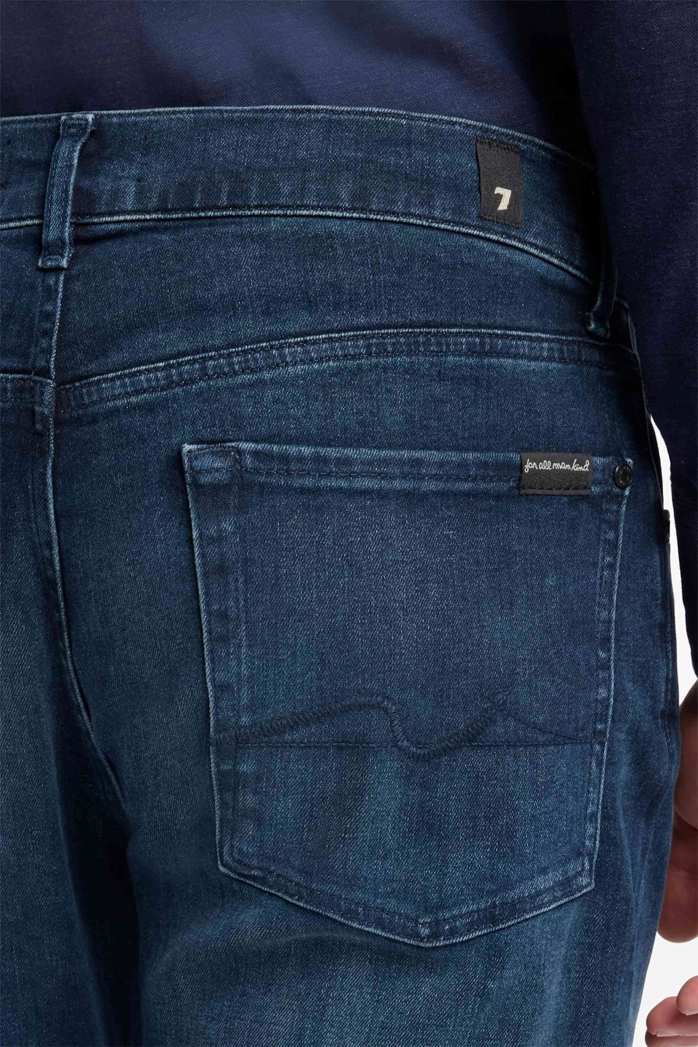 7 For All Mankind The Straight Dark Blue In Blue