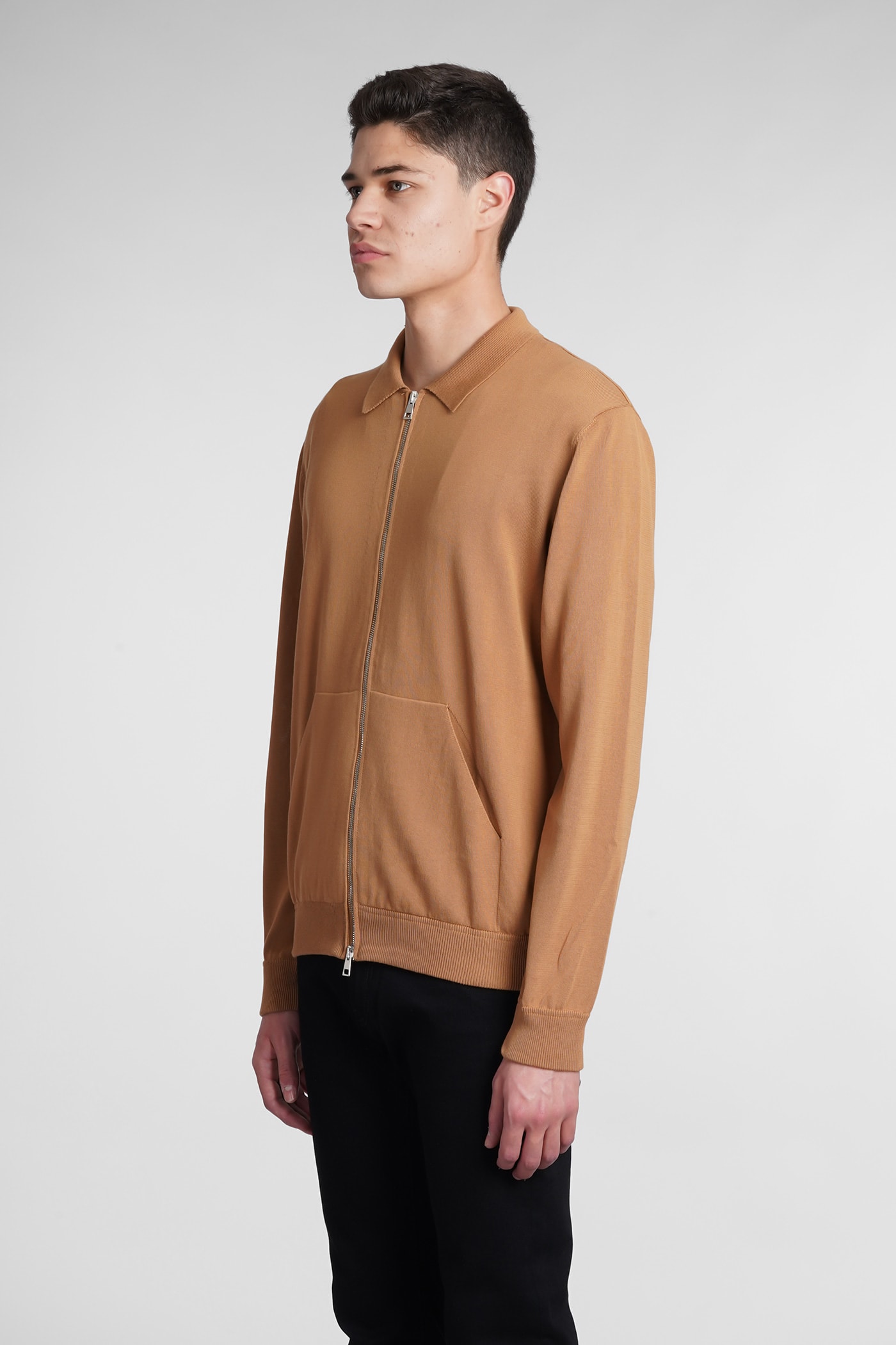Shop Roberto Collina Shirt In Leather Color Cotton In Sand