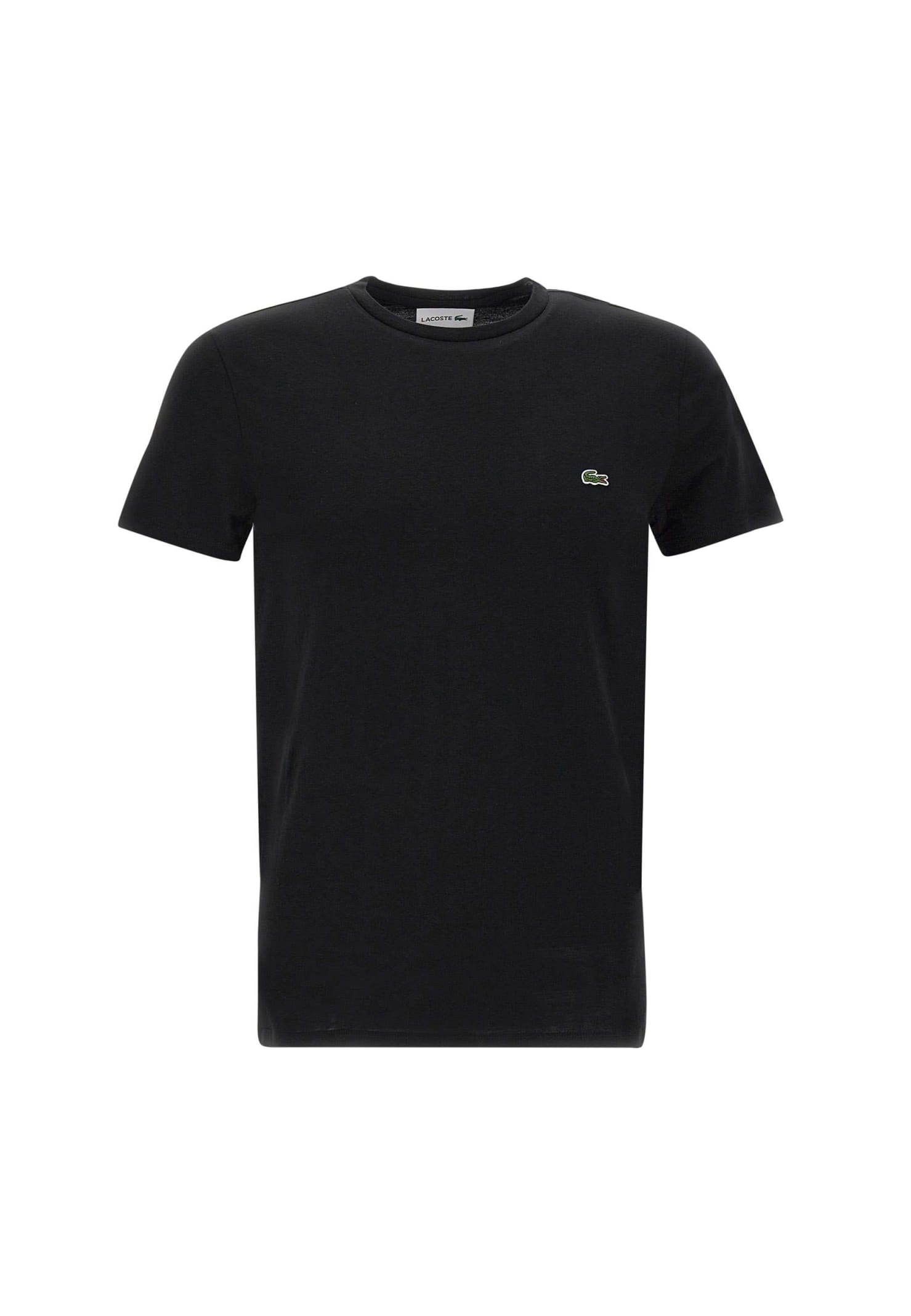 Lacoste Pima Cotton T-shirt In Black