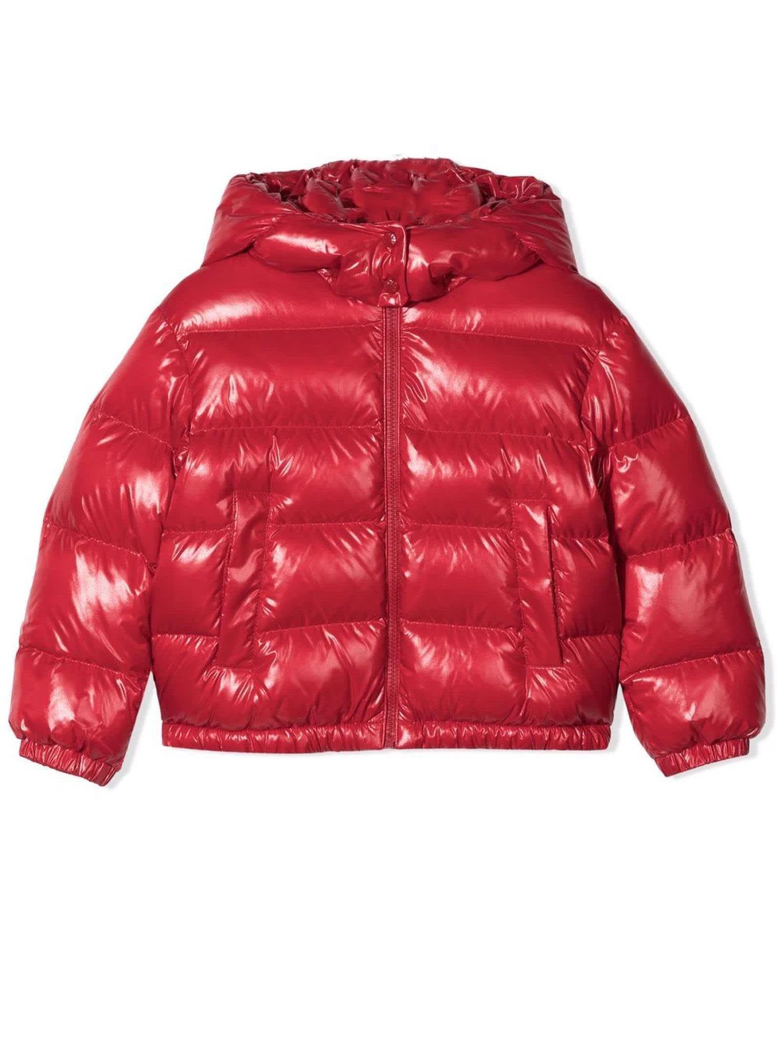 Moncler Candy-red Feather Down Jacket