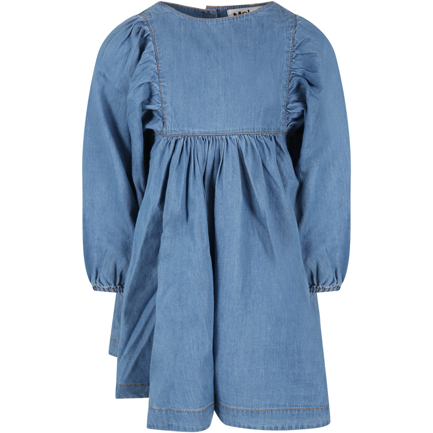 Molo Blue caly Dress For Girl