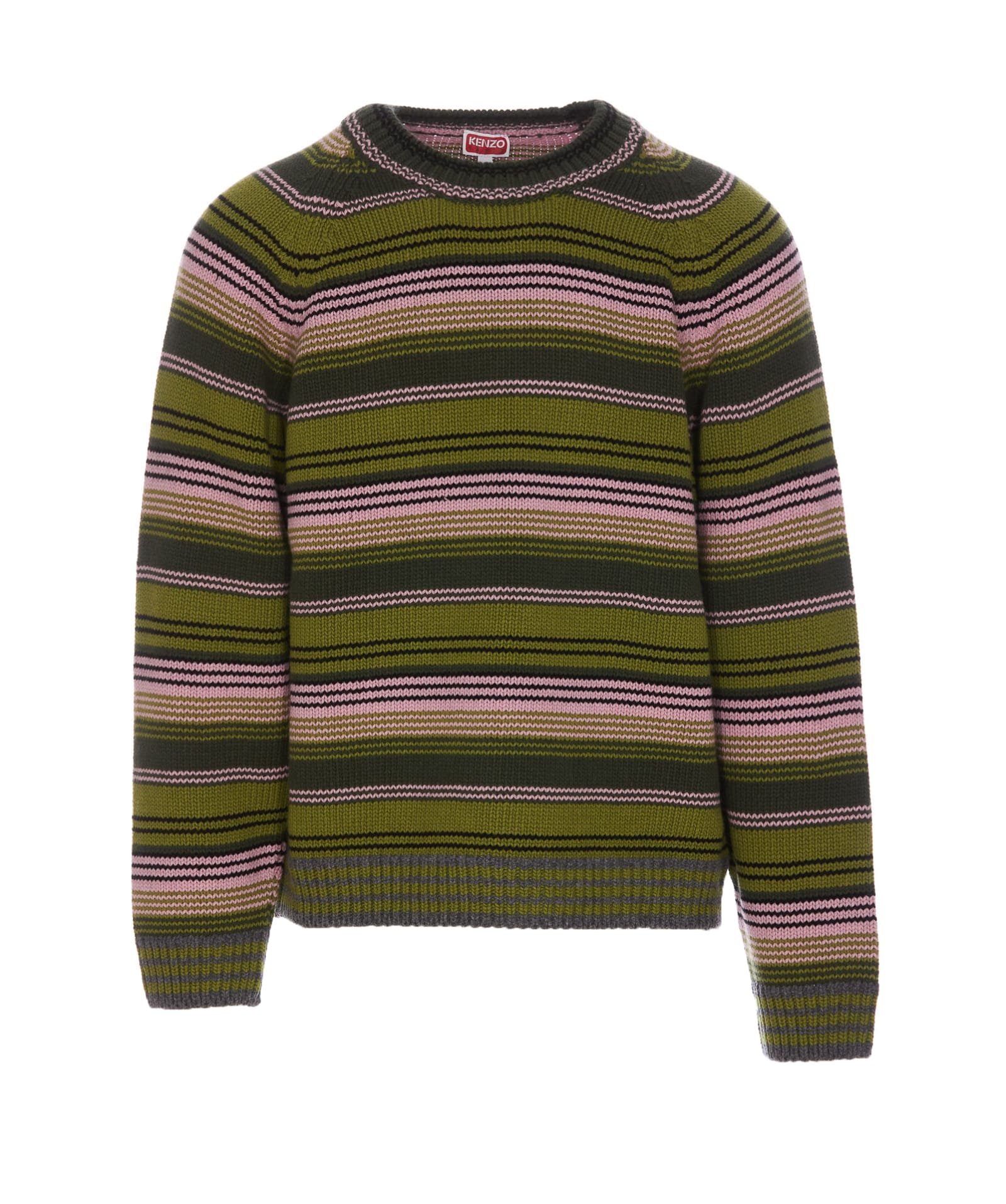 Shop Kenzo Rue Vivienne Sweater In Vert