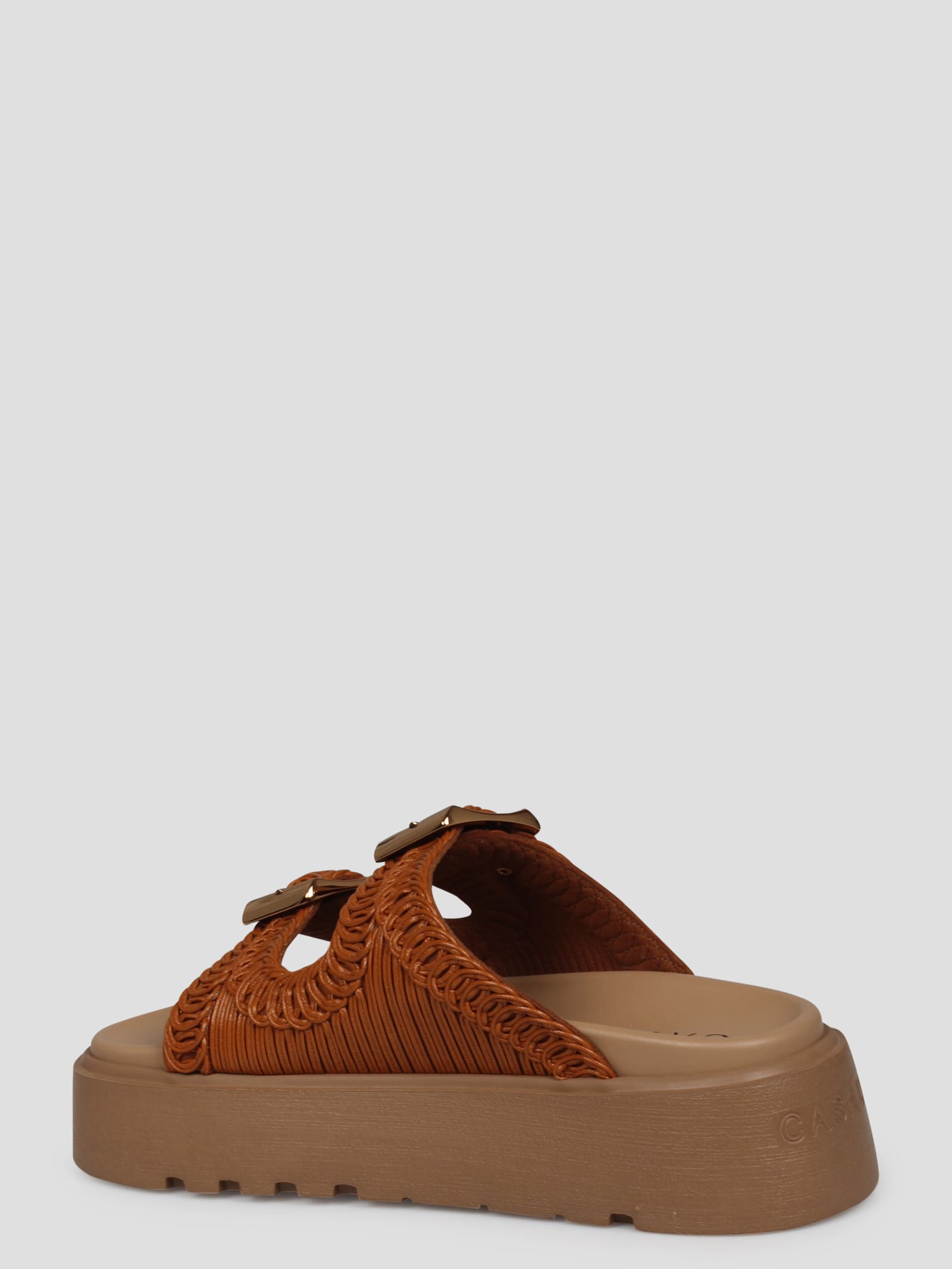 Shop Casadei Birky Ale Slides Sandals In Brown