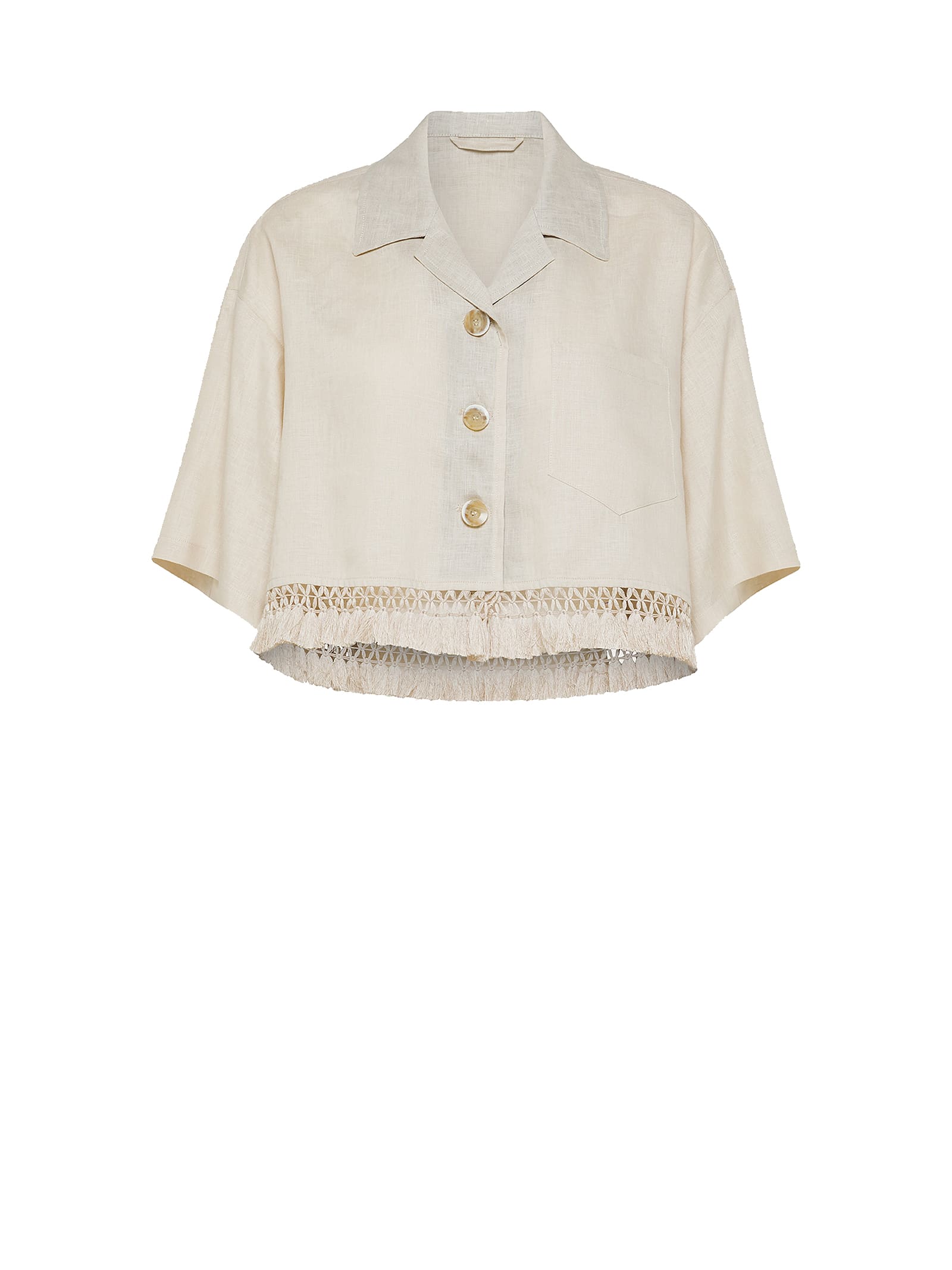 19.70 NINETEEN SEVENTY SHIRT WITH FRINGE
