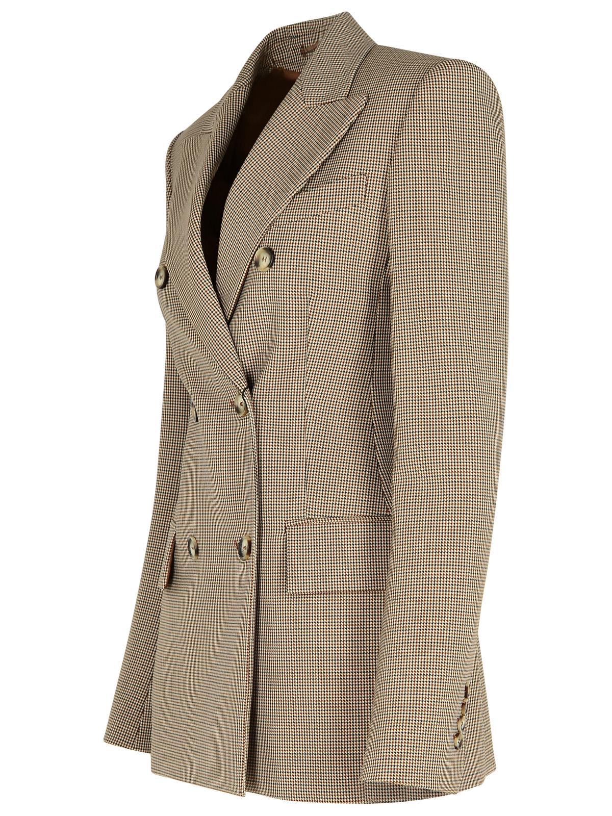 Shop Sportmax Ocroma Brown Wool Blend Blazer