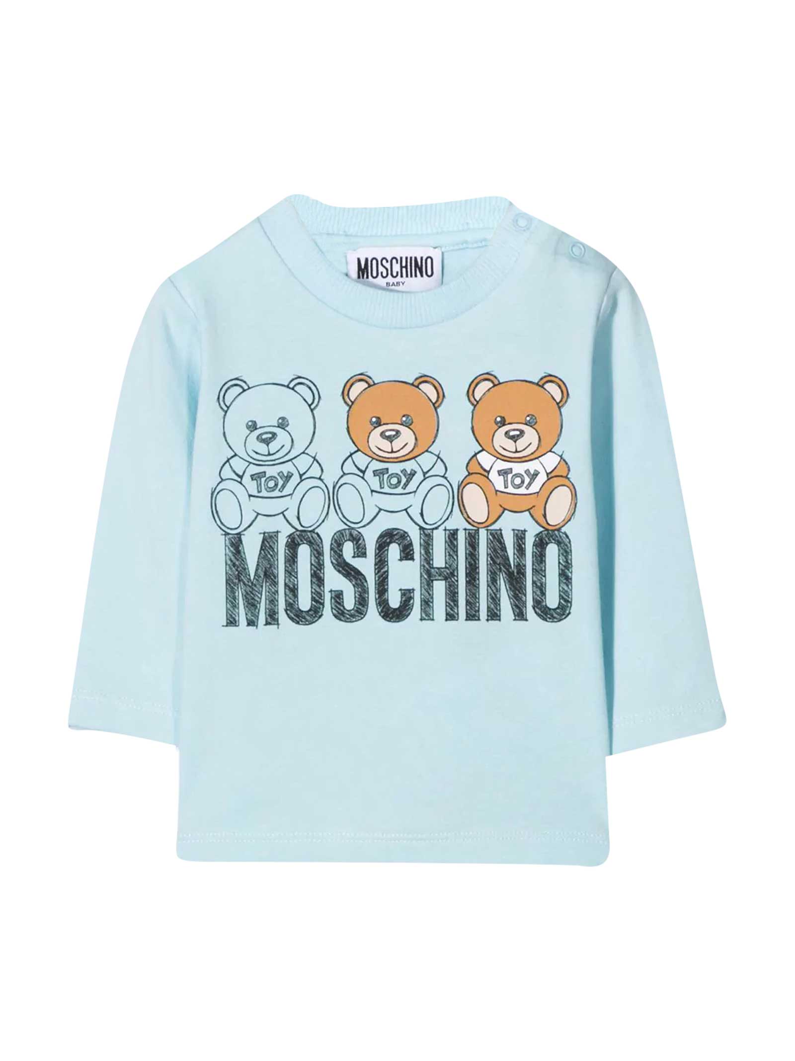 baby blue moschino