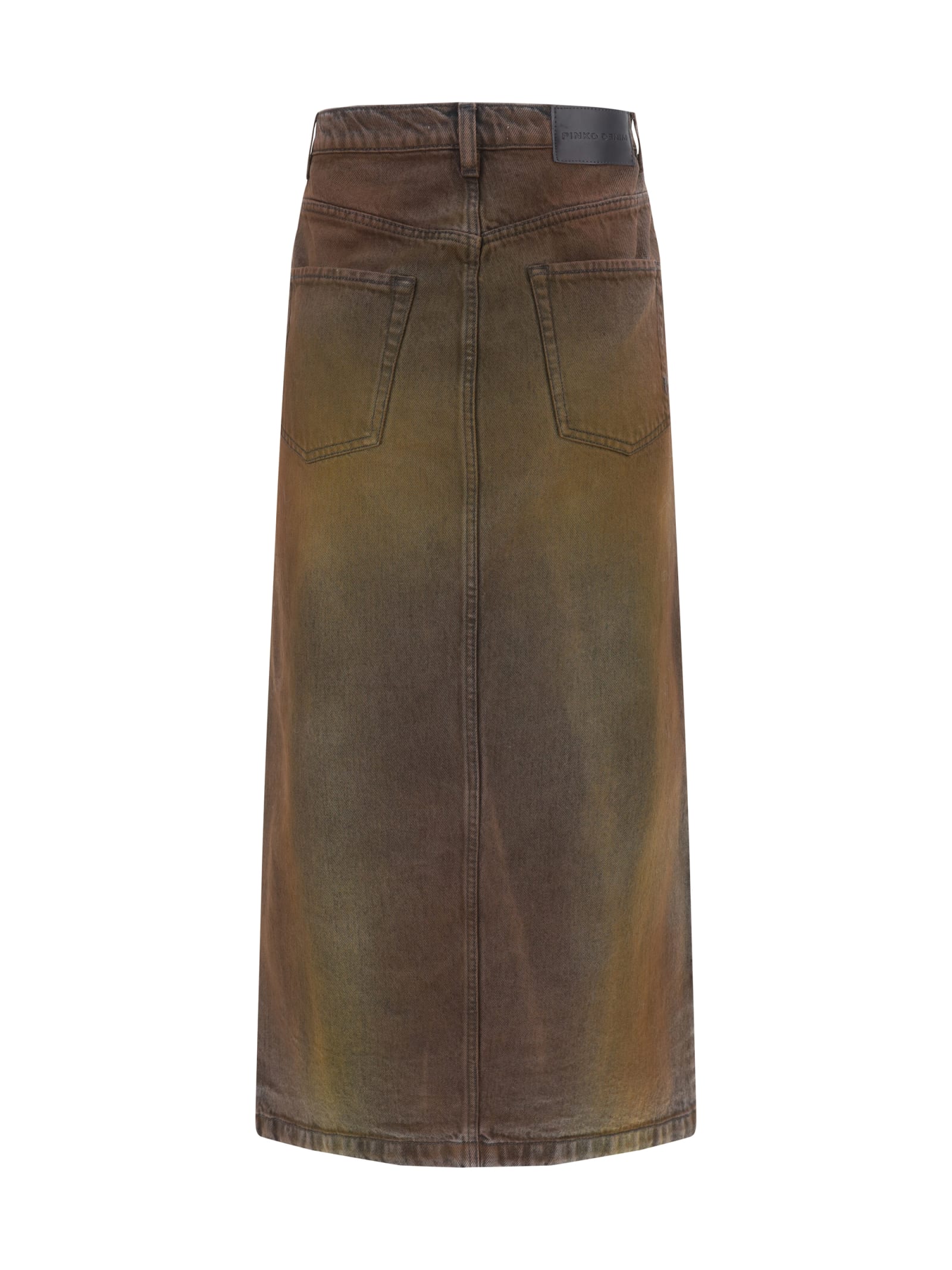 Shop Pinko Midi Skirt In Brown