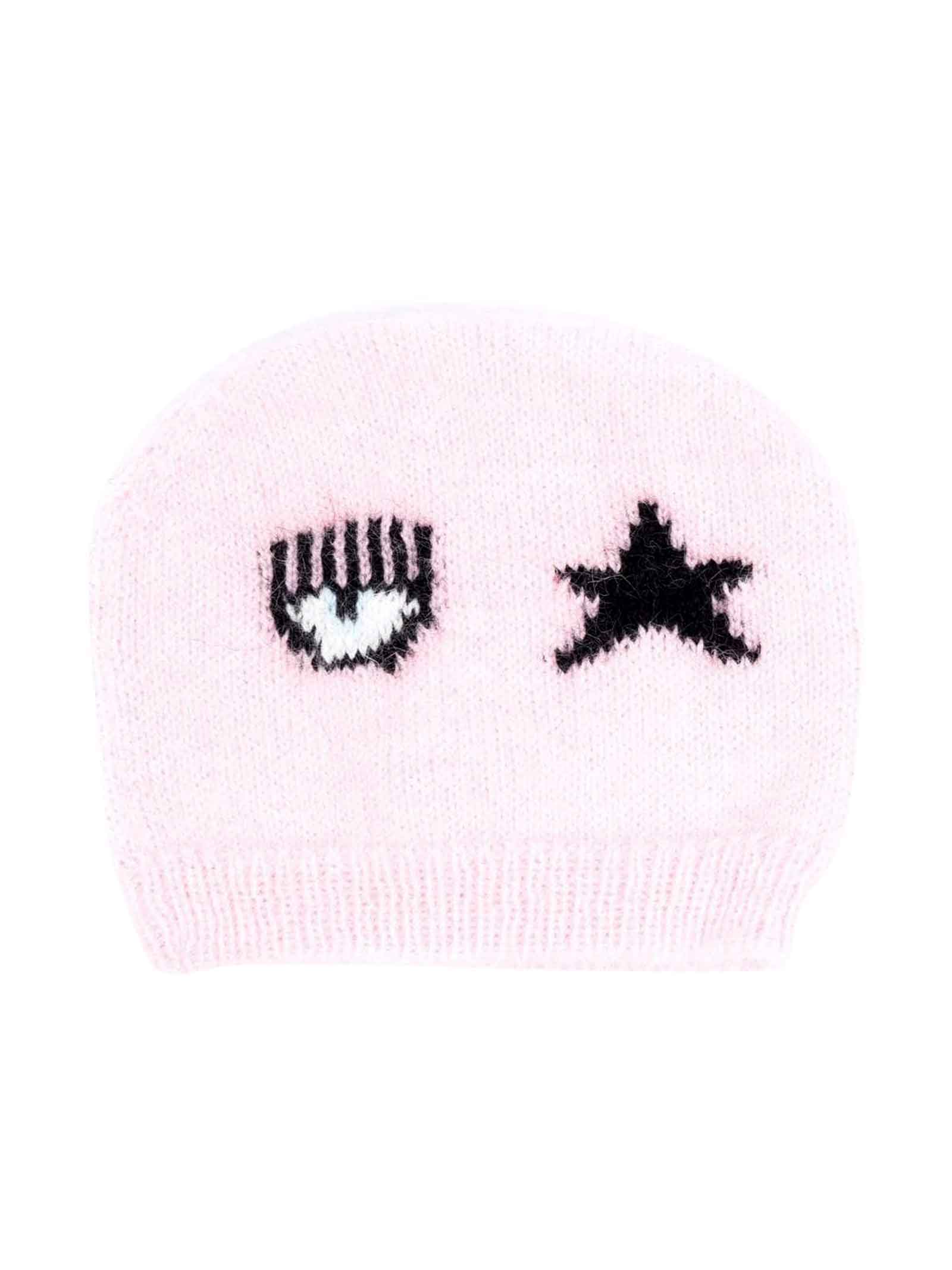 Chiara Ferragni Pink Baby Girl Hat