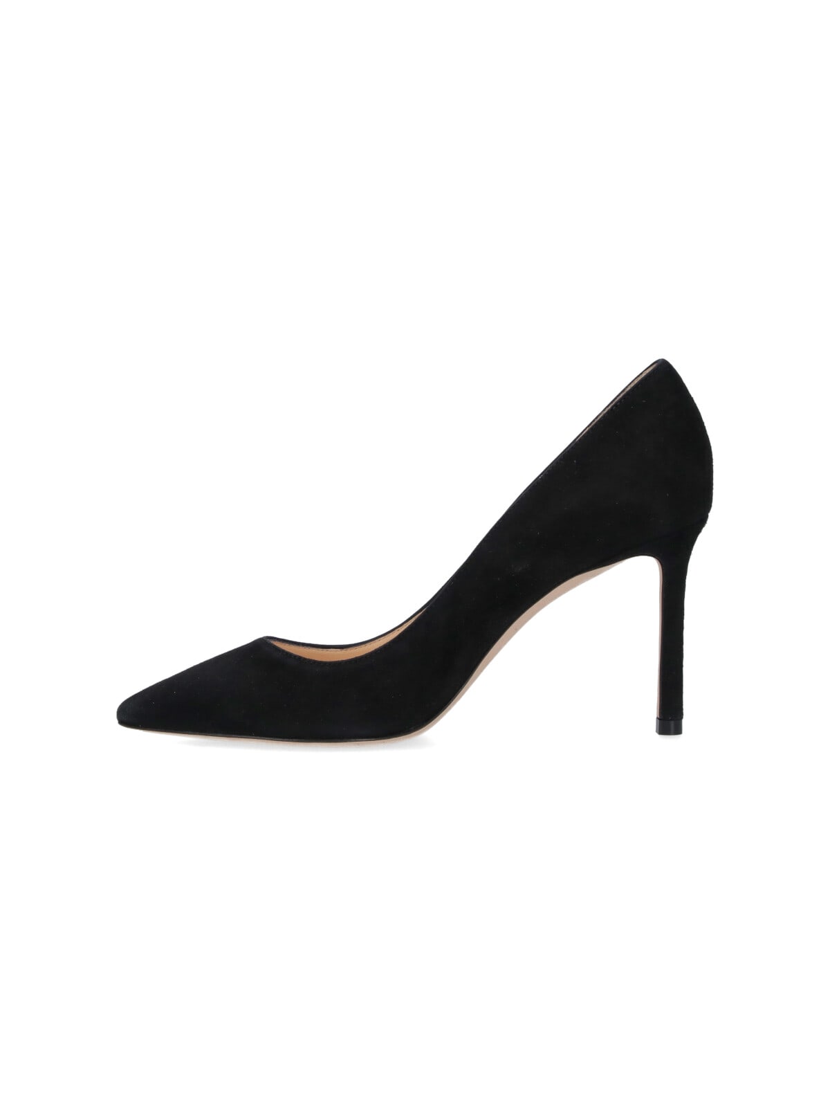 Jimmy Choo Womens Black Romy 100 Suede Courts 4.5 In Black
