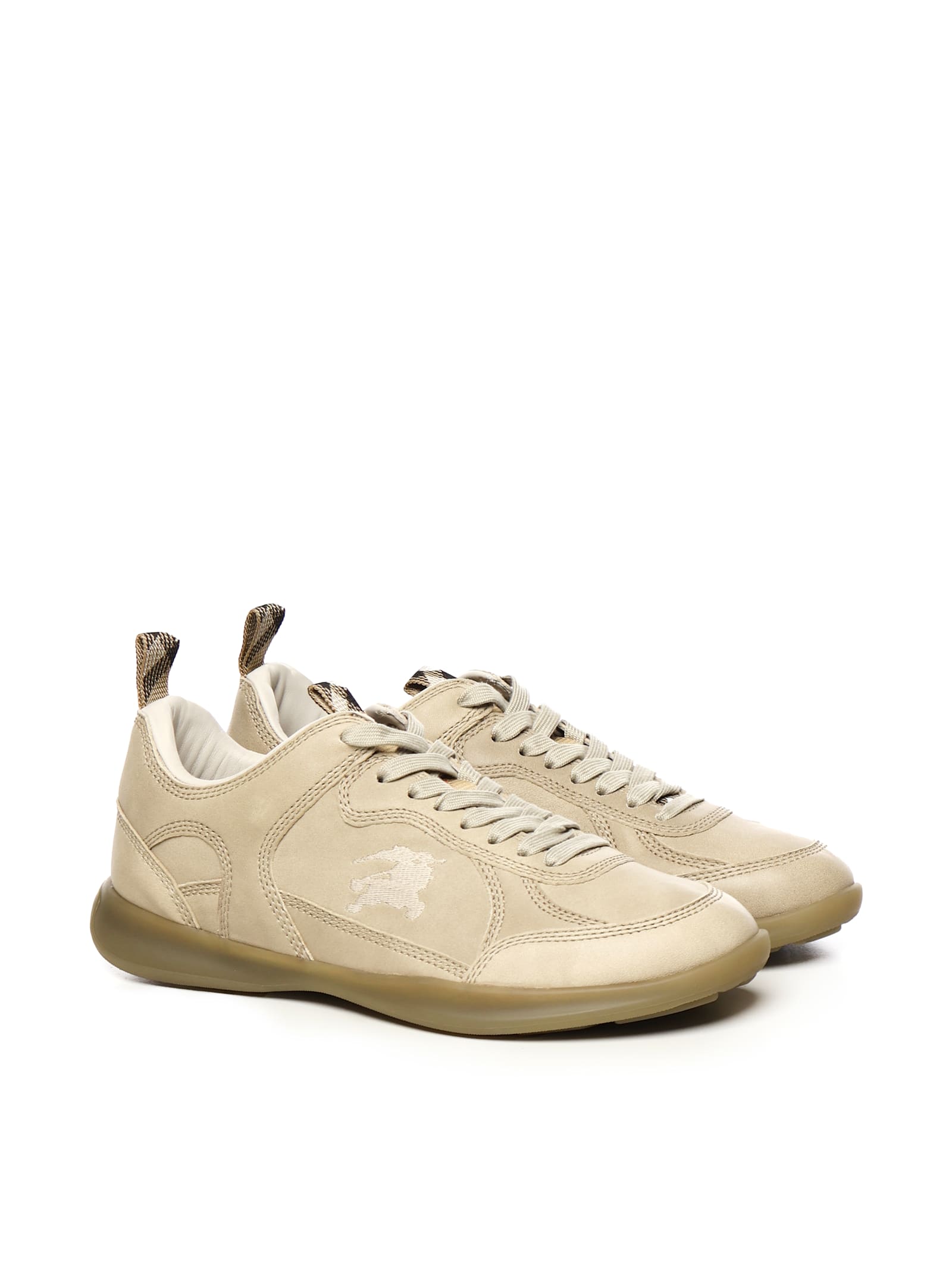 Burberry Matrix Leather Sneaker In Multi