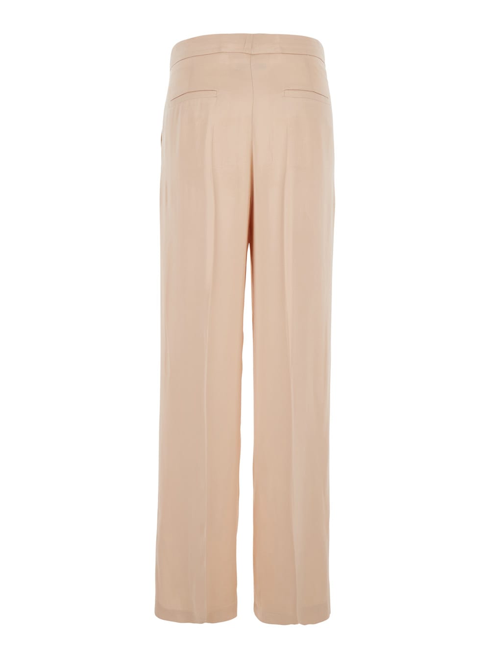 Jucca Pink Pants With Hidden Front Closure And Side Pockets In Viscose Woman In Pink
