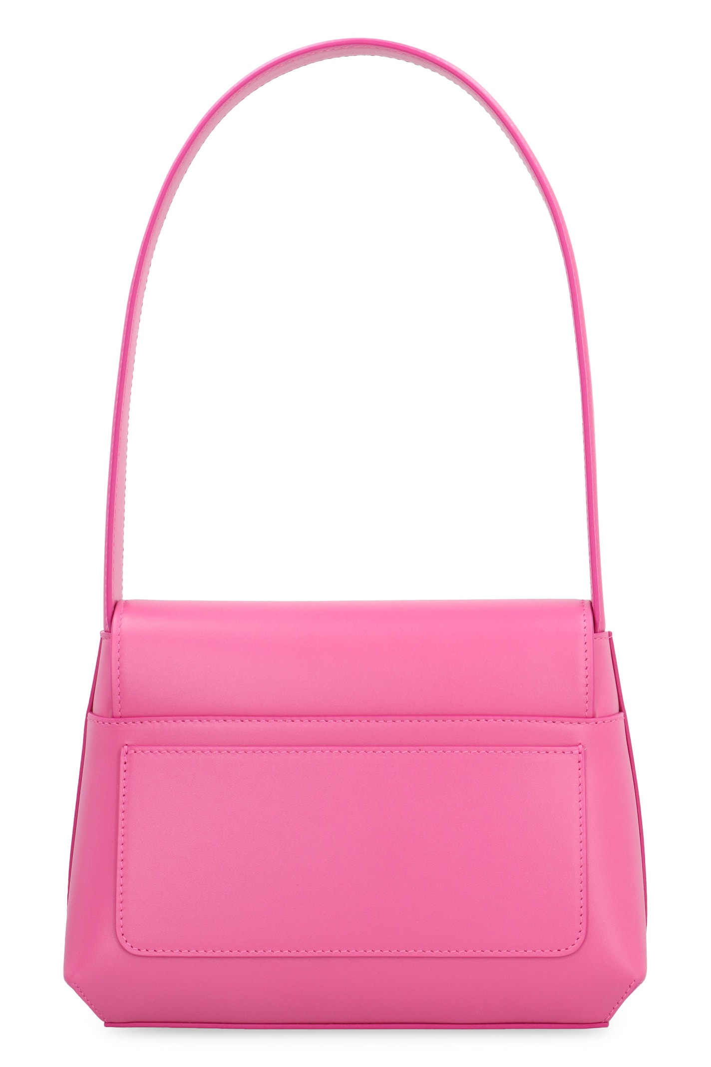 Shop Dolce & Gabbana Dg Logo Leather Shoulder Bag In Pink