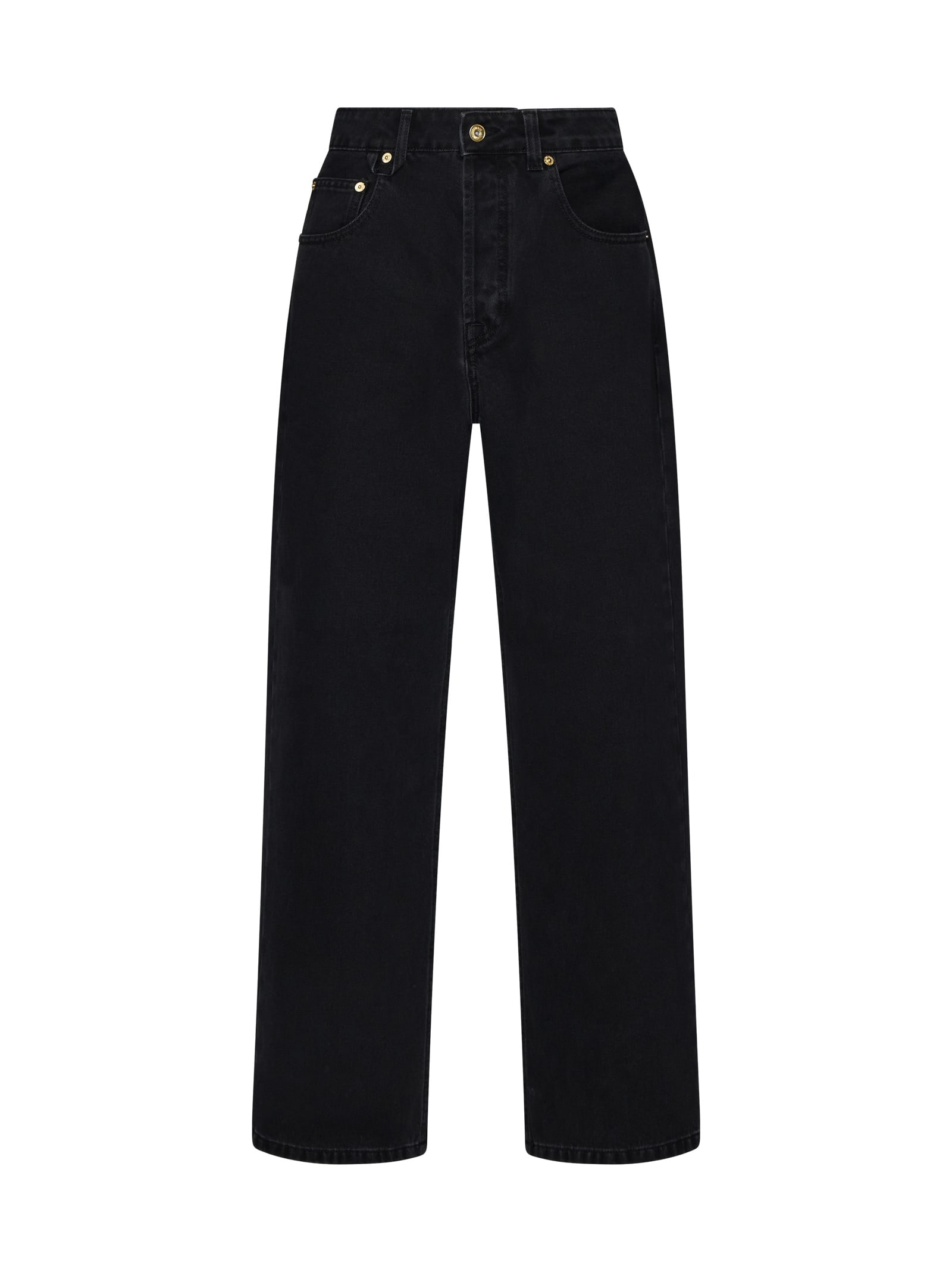 Shop Jacquemus Jeans In Black