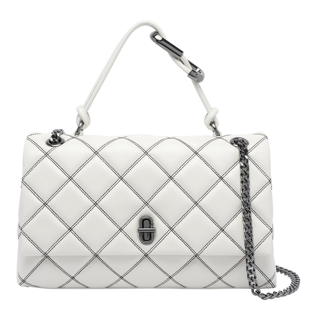 Marc Jacobs Quilted Dual Chain Shoulder Bag