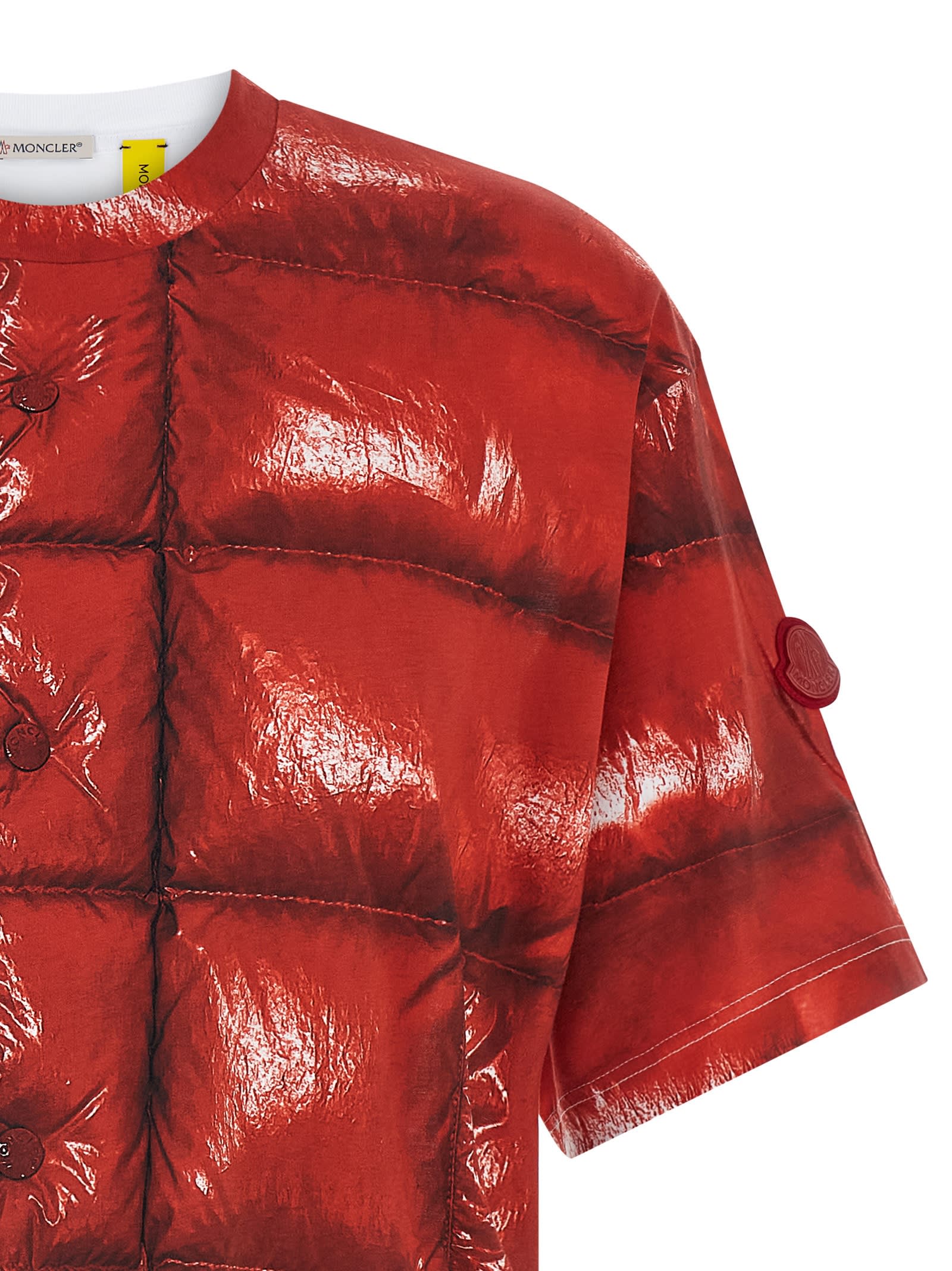 Moncler Genius Asap Rocky Collaboration Graphic T-shirt In Red