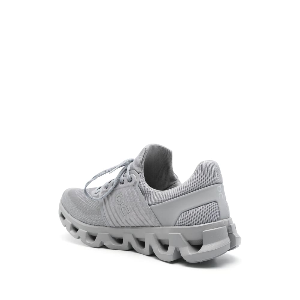 On Mens Alloy Frt Cloudswift 4 Mesh And Shell Trainers In Gray