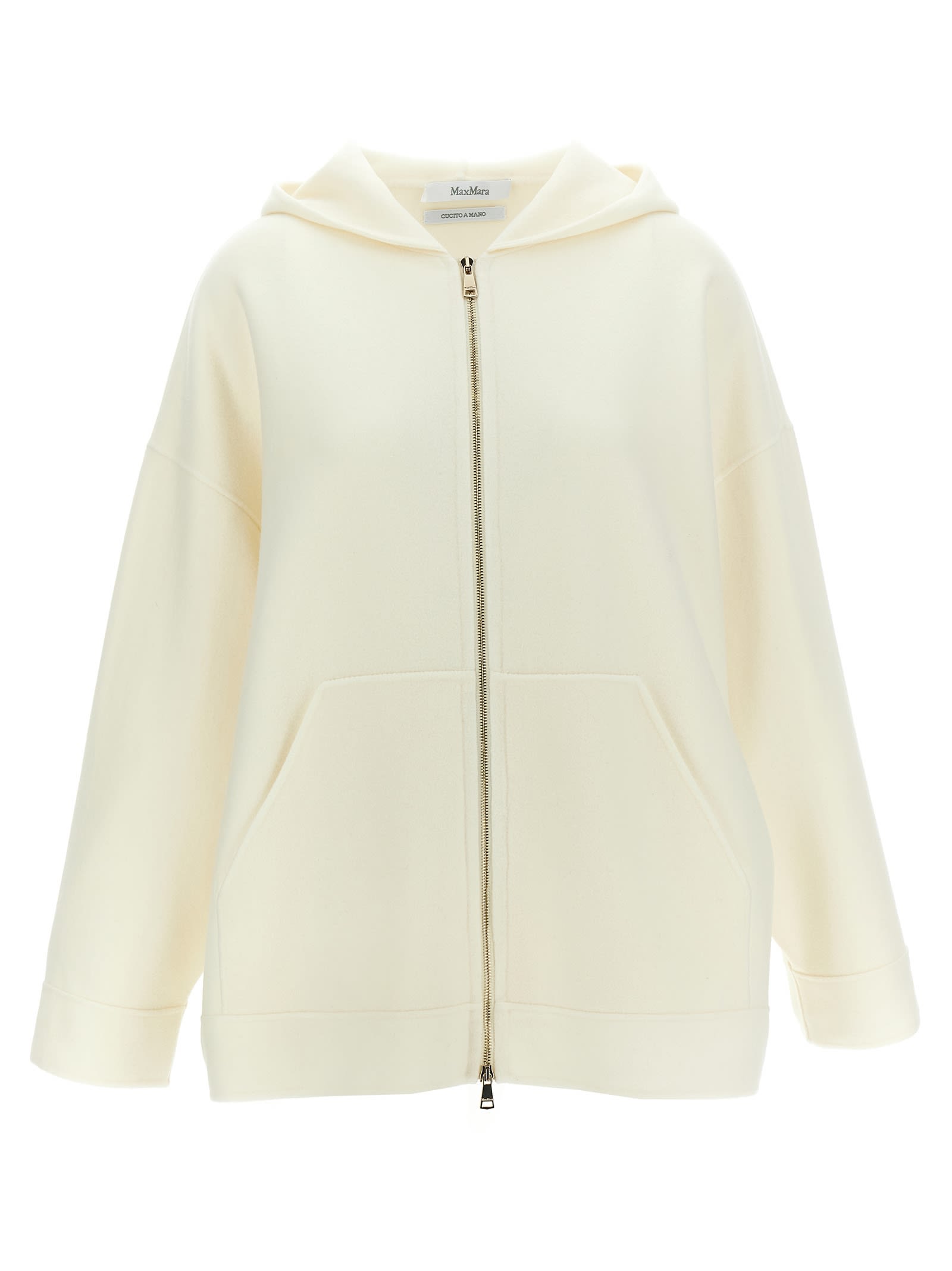 Max Mara Saio Hoodie In Neutral