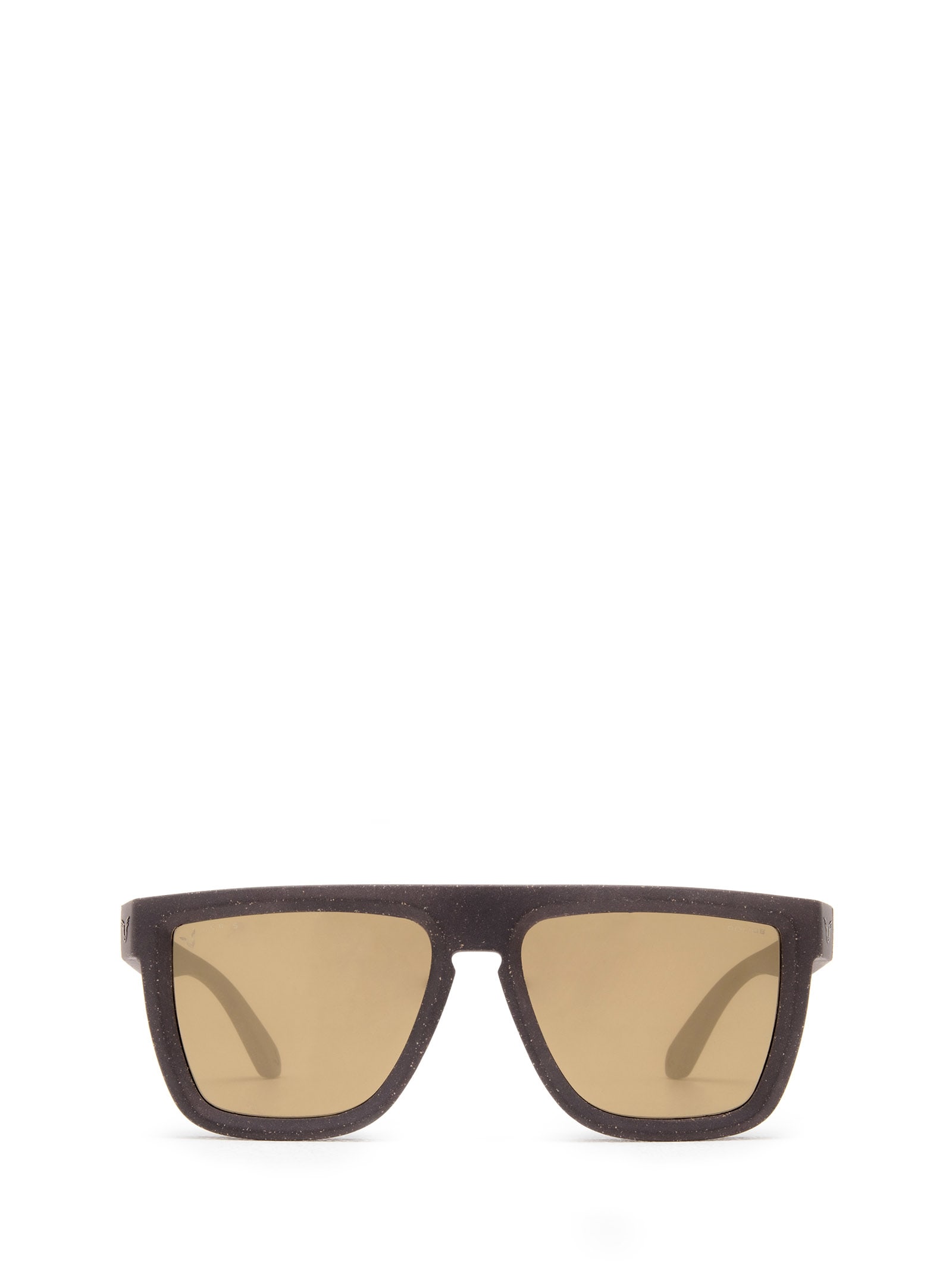 Shop Police Sple39 Brown Sunglasses