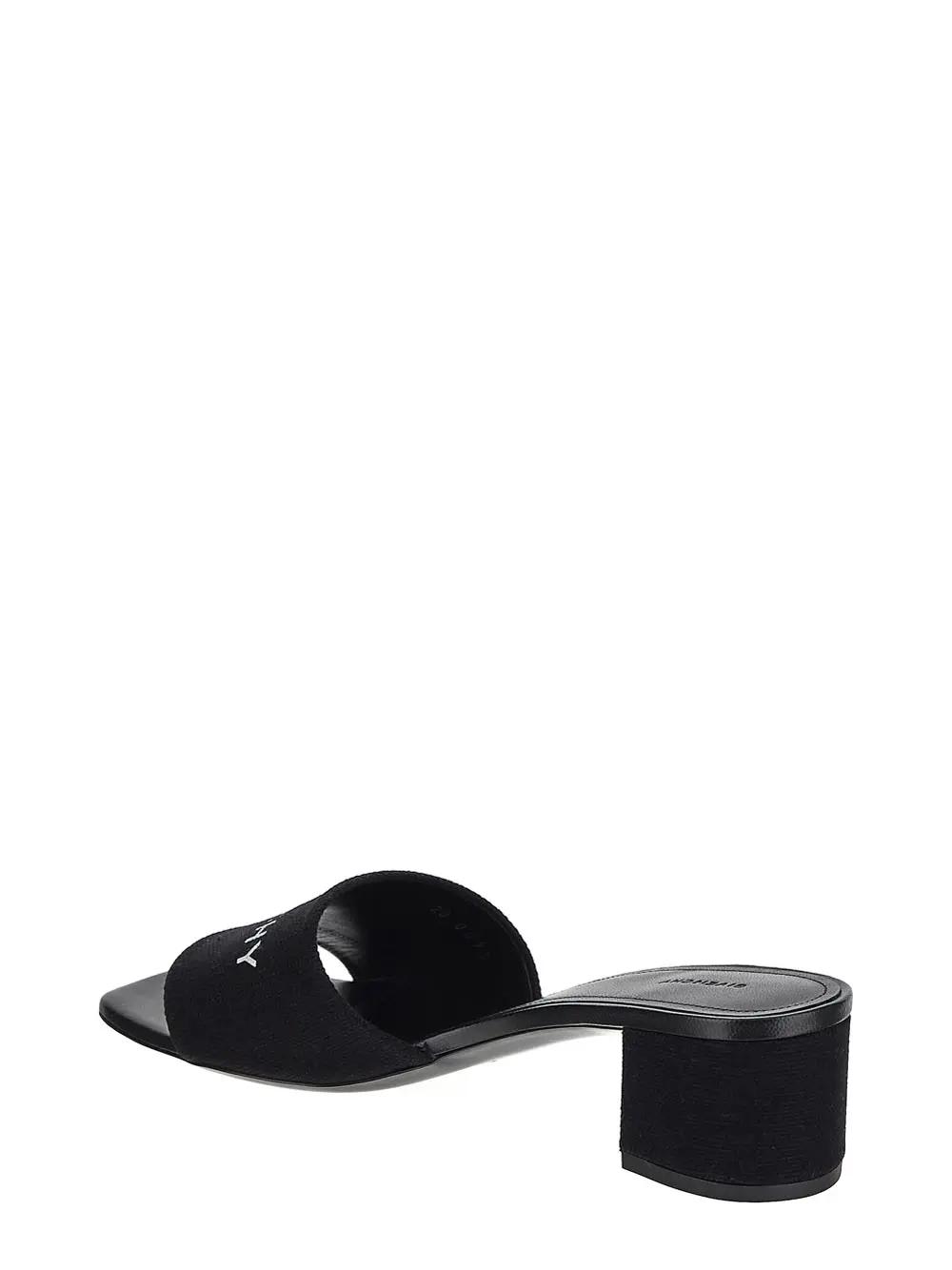 Shop Givenchy Logo Sandal In Black