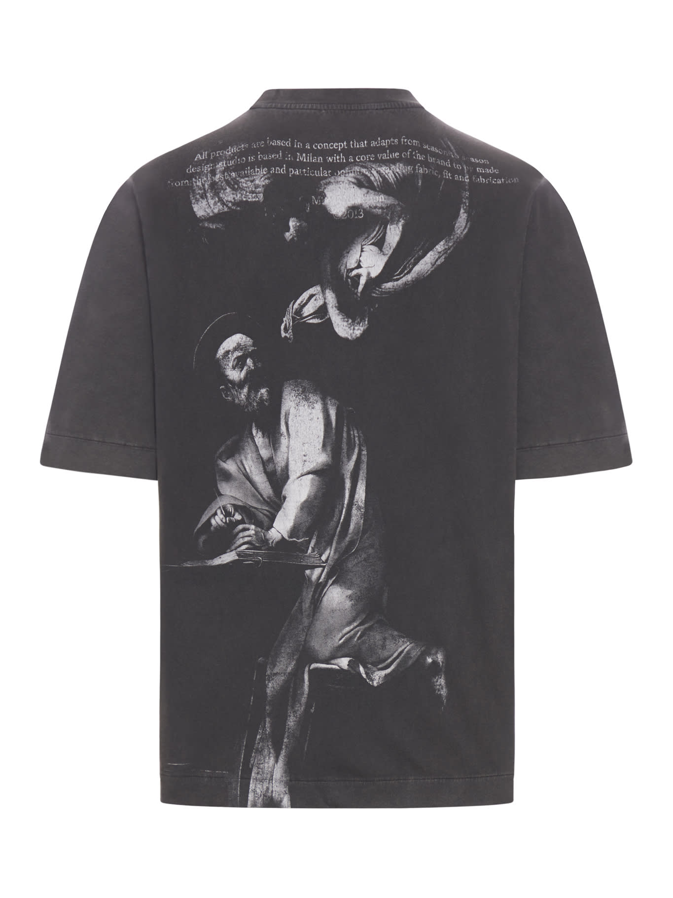 Shop Off-white Skate S.matthew T-shirt In Black Grey