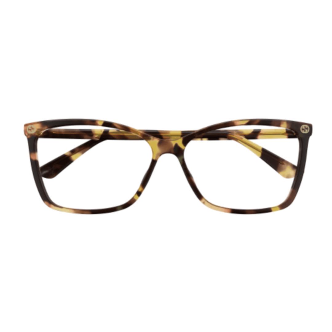 Gucci Gg0025o-014 Havana-havana-transparent