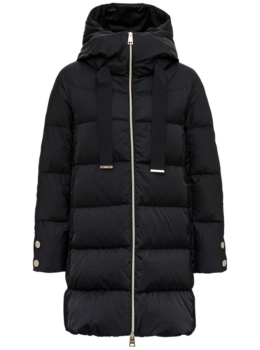 Herno A-line Long Hooded Down Jacket
