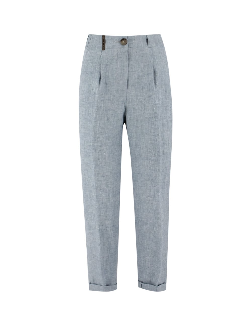 Peserico Trousers In Azzurro Canaletto