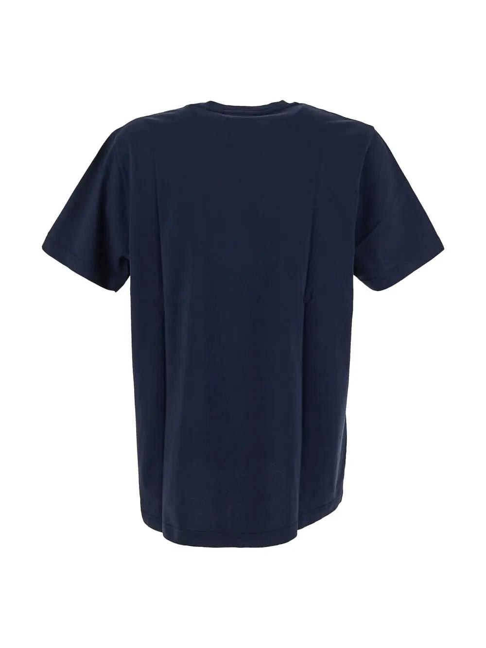 Shop Maison Kitsuné Cotton T-shirt In Blue