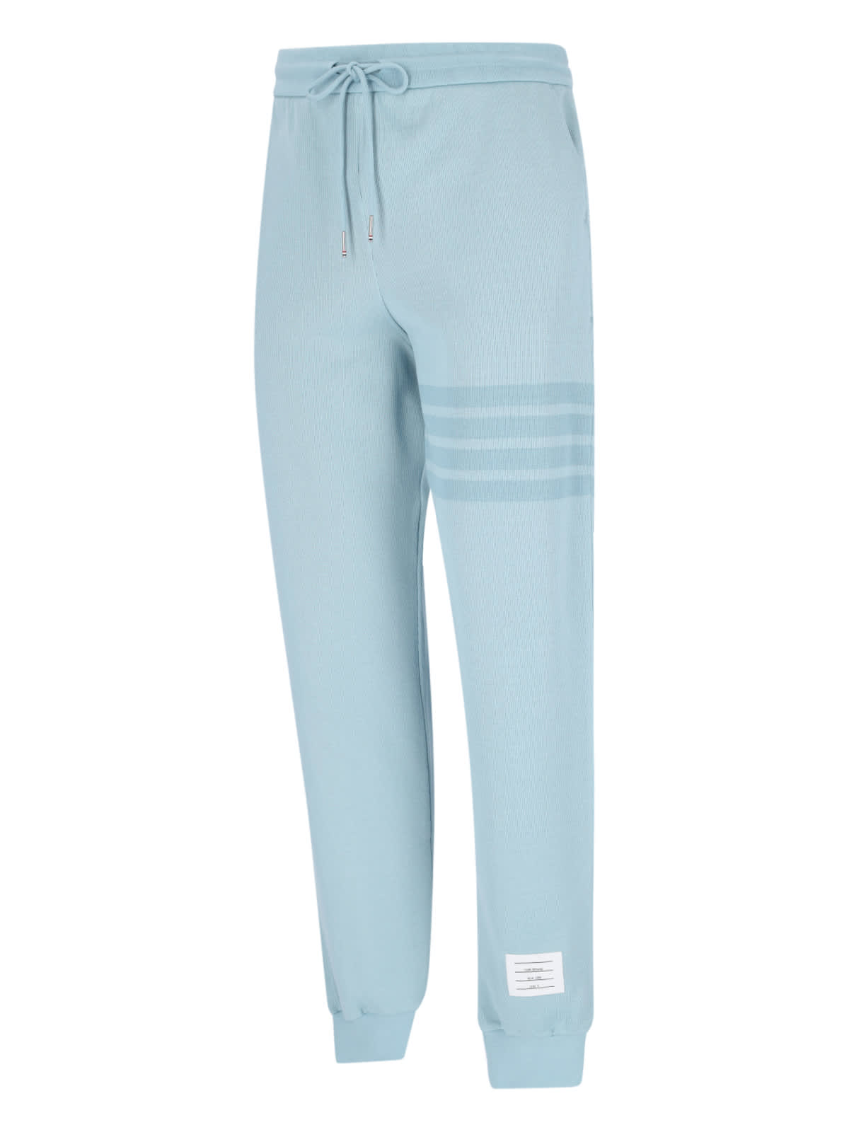 Shop Thom Browne 4-bar Track Pants In Light Blue